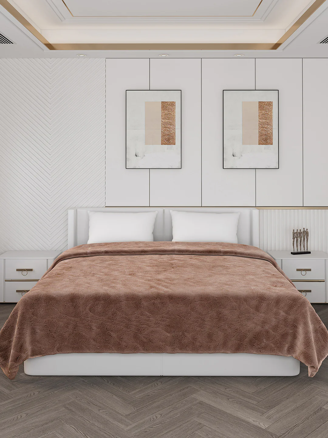 Printed Double Bed Blanket for Heavy Winter -2 Ply - Image 2
