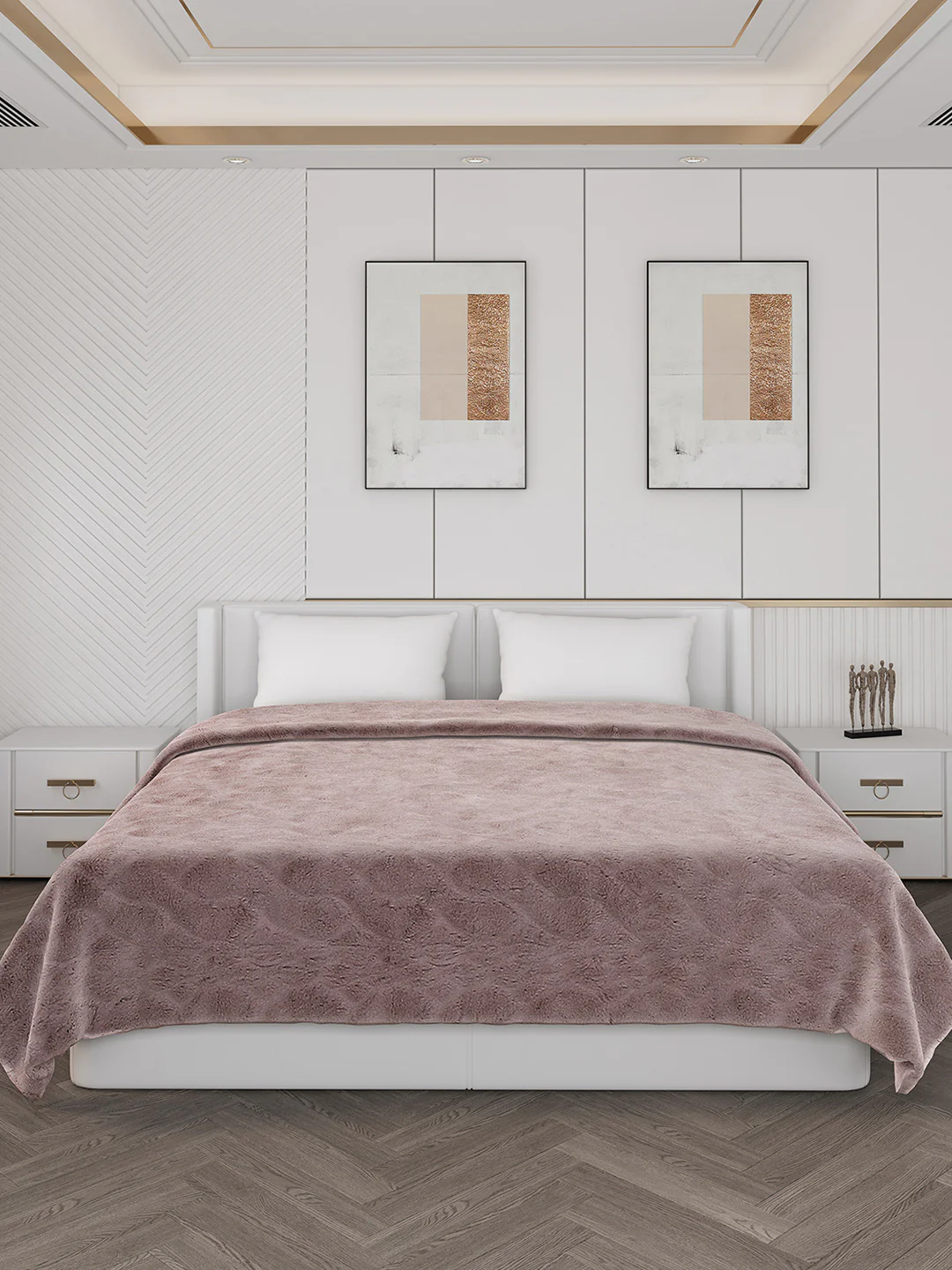 Printed Double Bed Blanket for Heavy Winter -2 Ply - Image 2