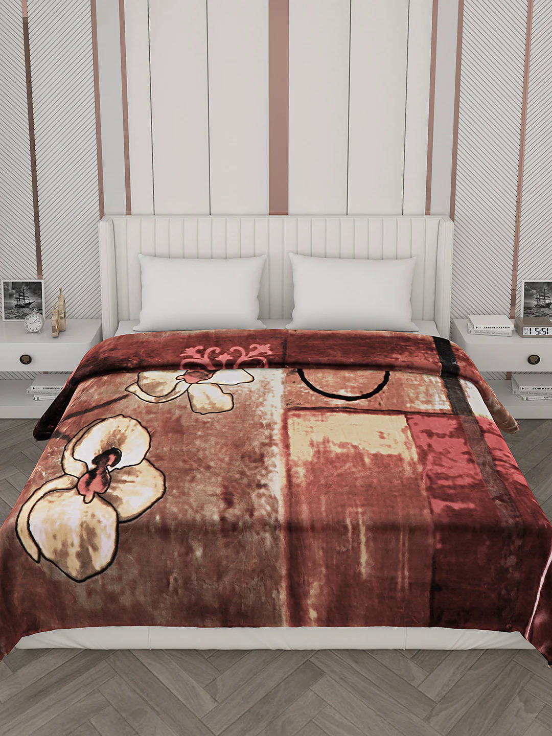Printed Double Bed Blanket for Heavy Winter -2 Ply - Image 3