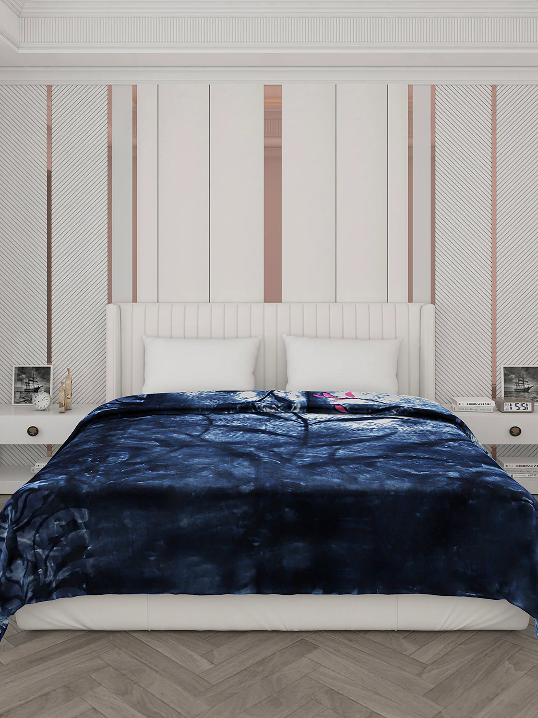 Printed Double Bed Blanket for Heavy Winter -2 Ply - Image 2