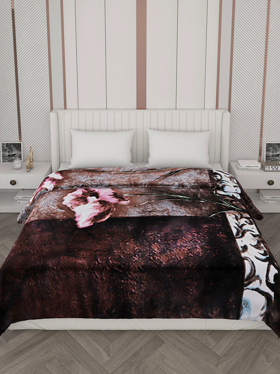 Printed Double Bed Blanket for Heavy Winter -2 Ply - Image 3