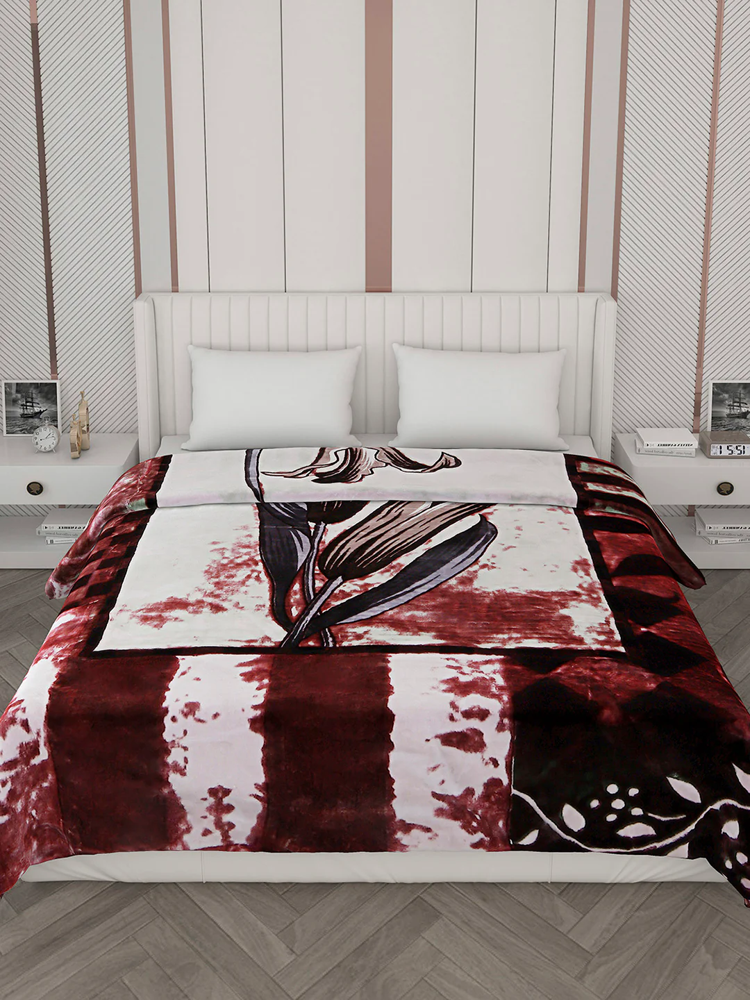 Printed Double Bed Blanket for Heavy Winter -2 Ply - Image 3