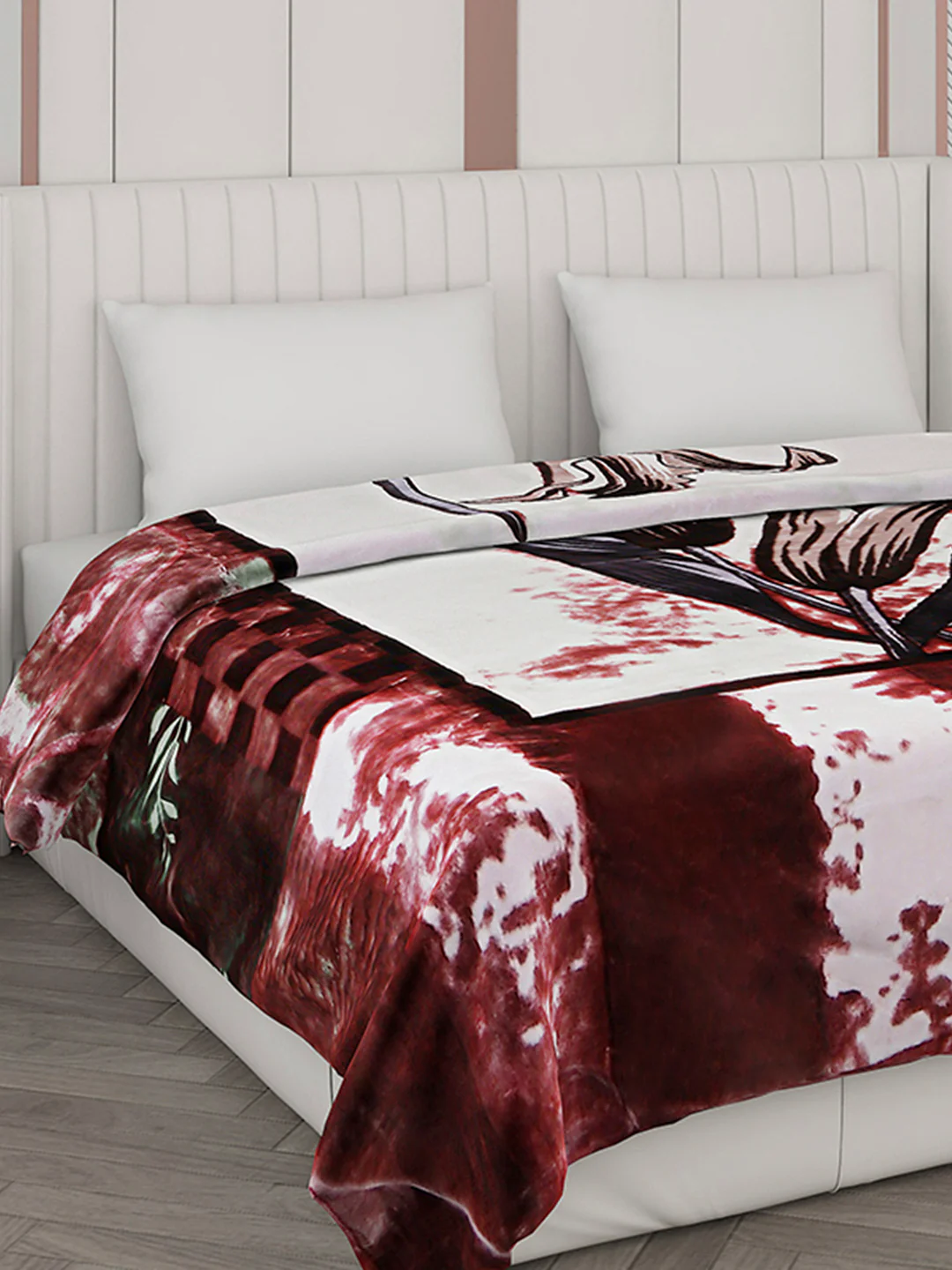 Printed Double Bed Blanket for Heavy Winter -2 Ply - Image 4