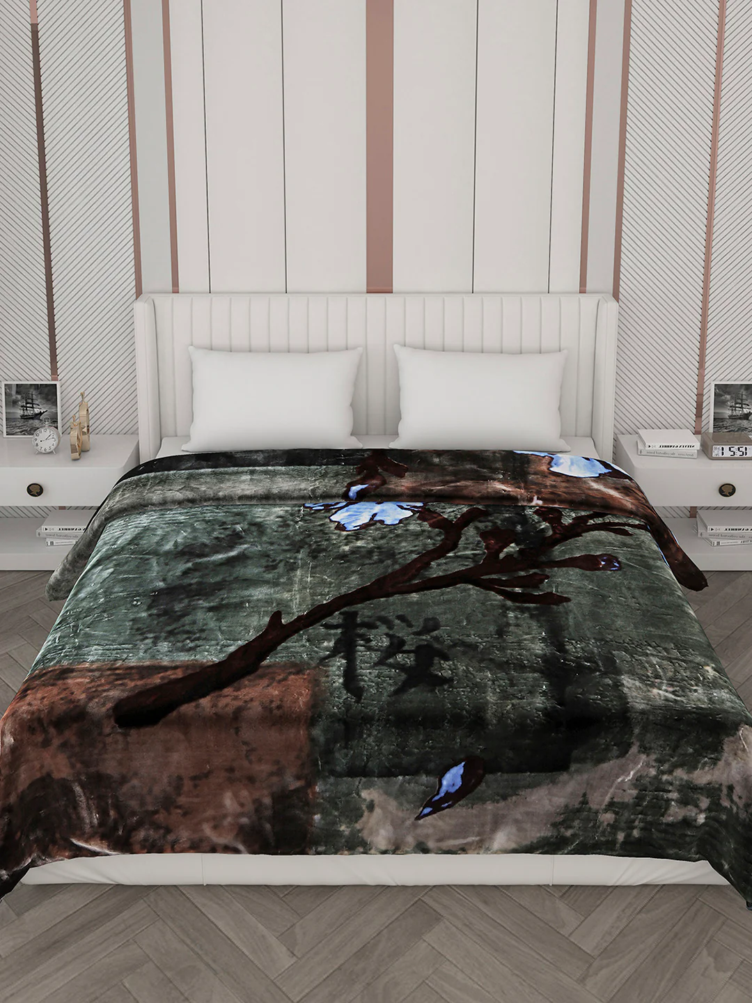 Printed Double Bed Blanket for Heavy Winter -2 Ply - Image 3