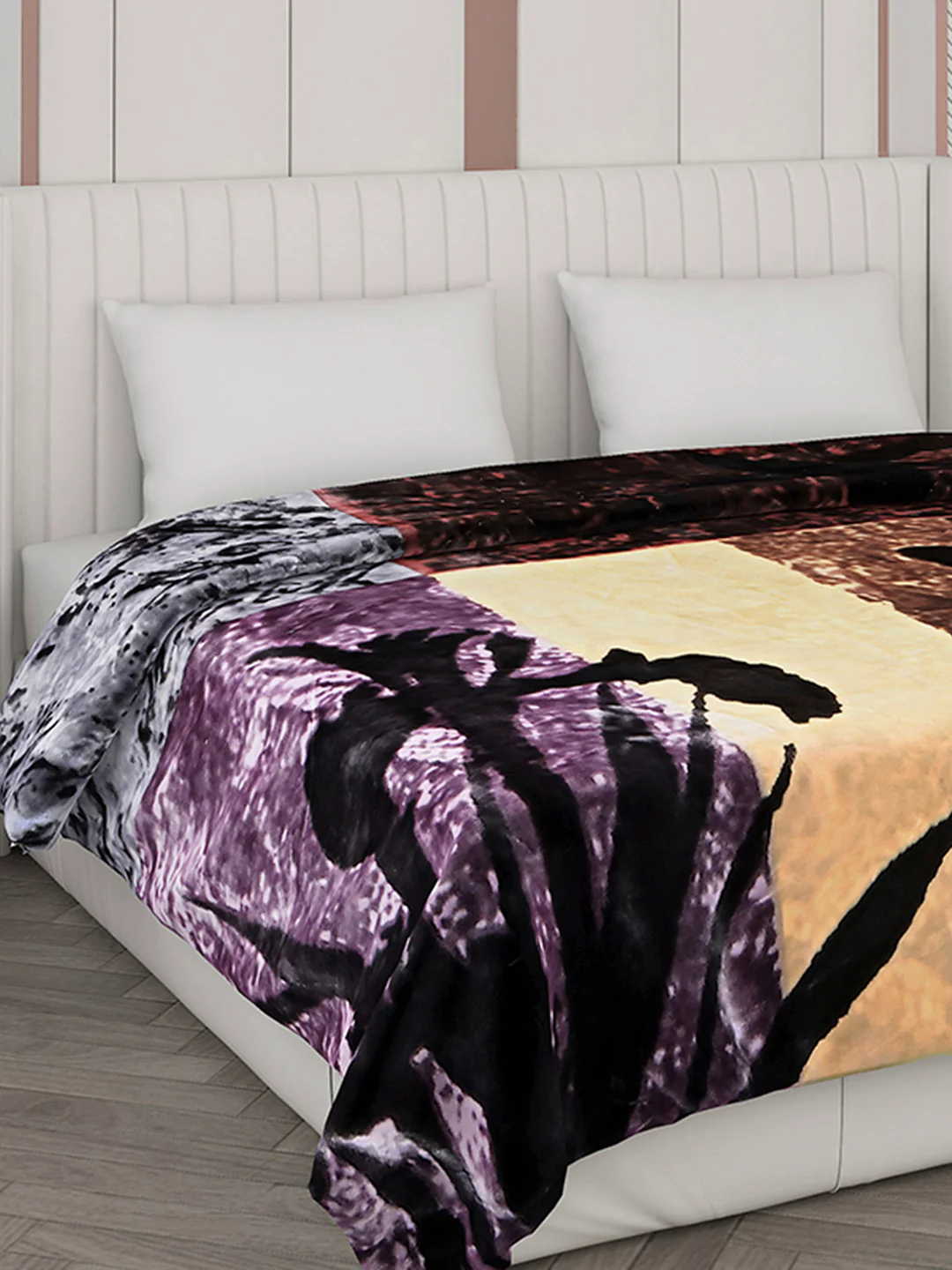 Printed Double Bed Blanket for Heavy Winter -2 Ply - Image 4