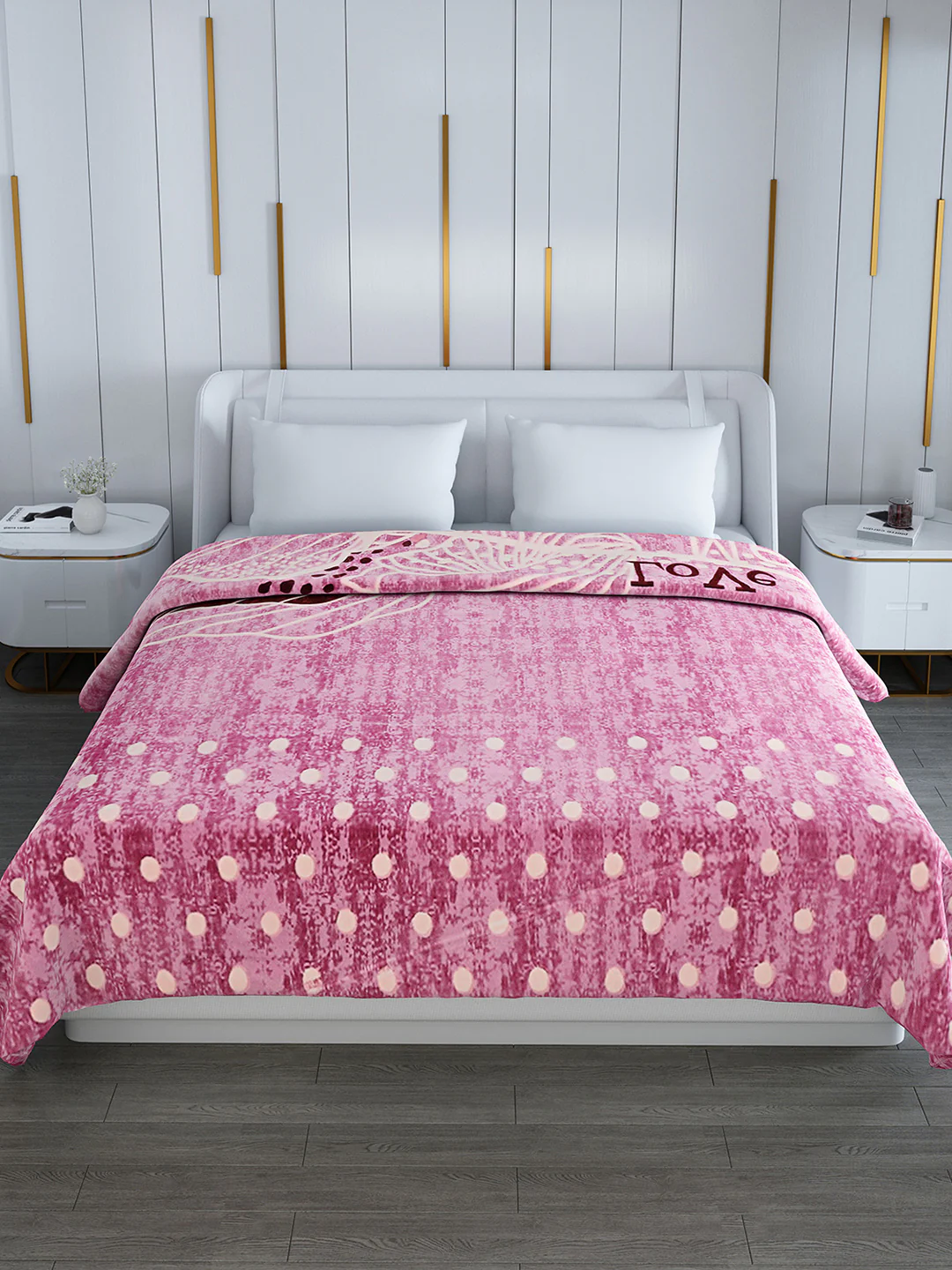 Printed Double Bed Blanket for Heavy Winter -2 Ply - Image 3