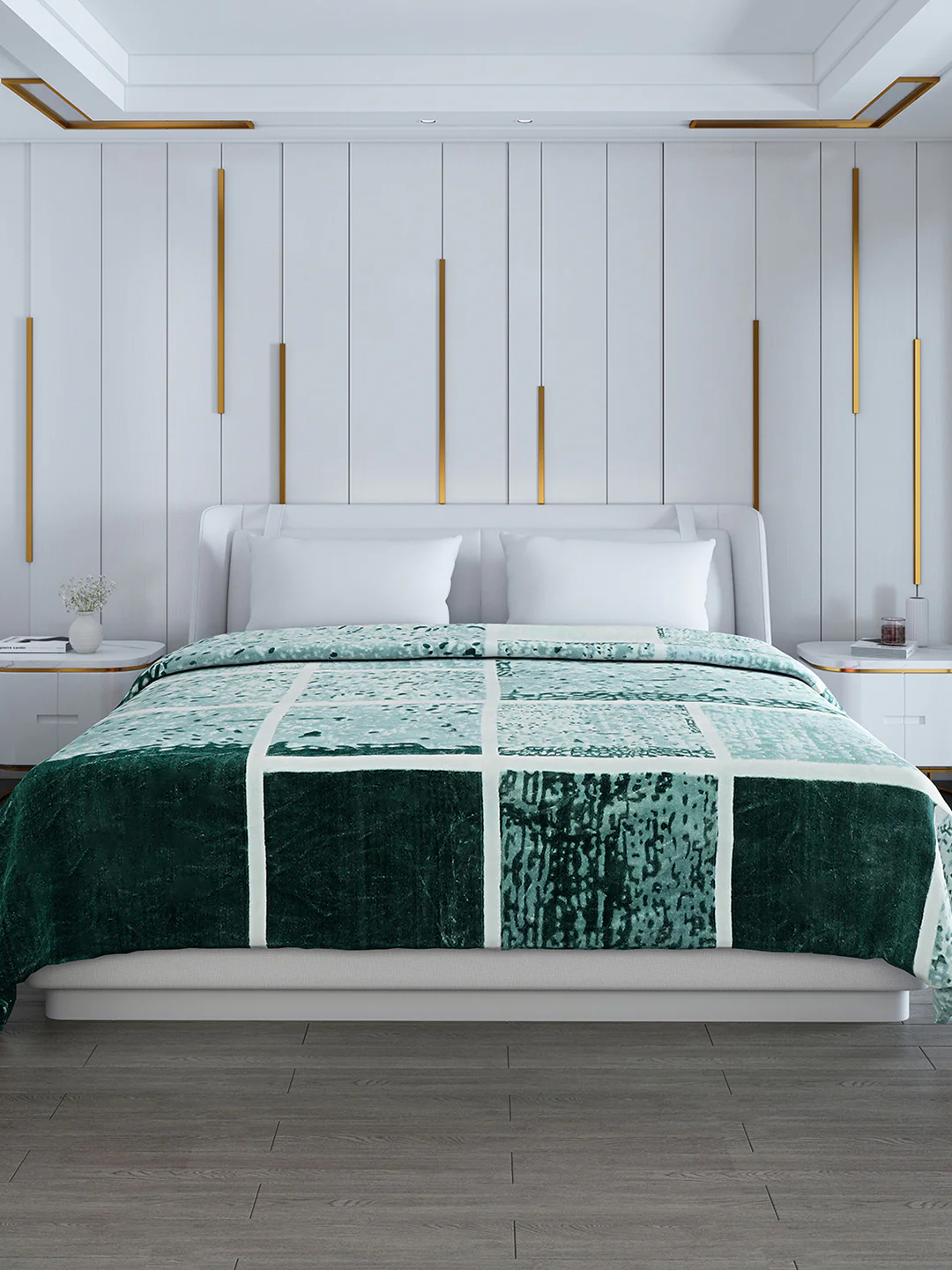 Printed Double Bed Blanket for Heavy Winter -2 Ply - Image 2
