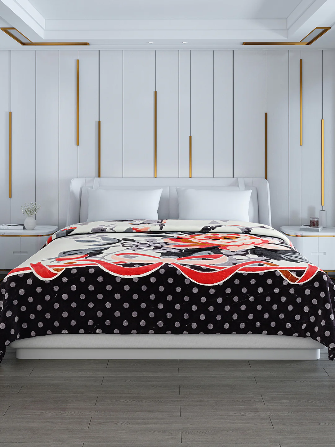 Printed Double Bed Blanket for Heavy Winter -2 Ply - Image 2