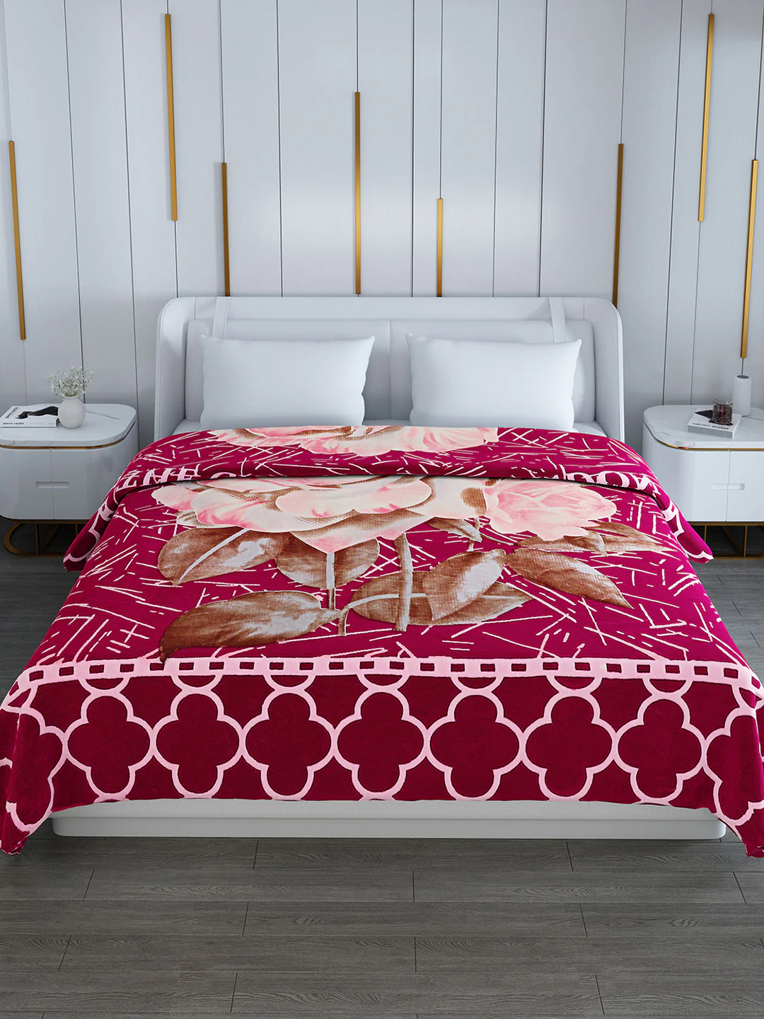 Printed Double Bed Blanket for Heavy Winter -2 Ply - Image 3