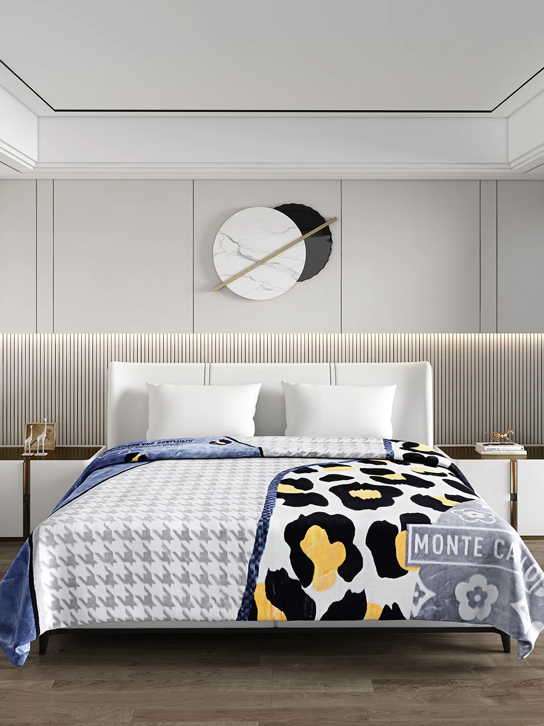 Printed Double Bed Blanket for Heavy Winter -2 Ply - Image 2
