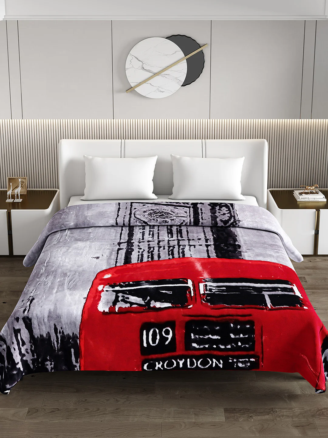 Printed Double Bed Blanket for Heavy Winter -2 Ply - Image 3