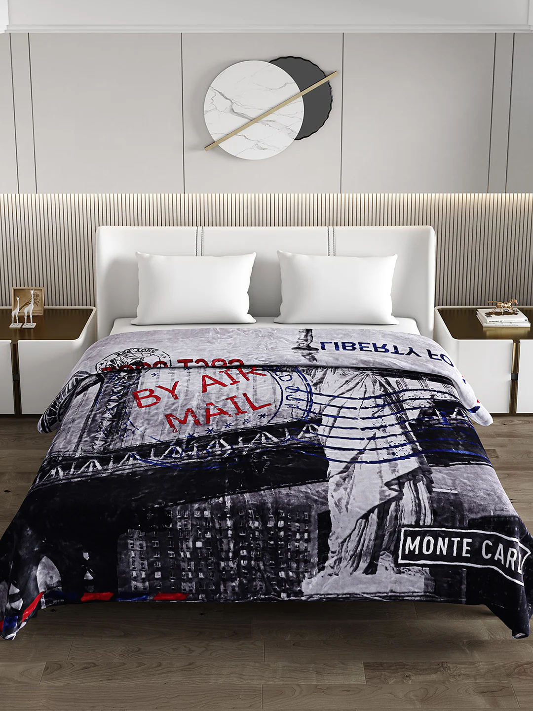 Printed Double Bed Blanket for Heavy Winter -2 Ply - Image 3