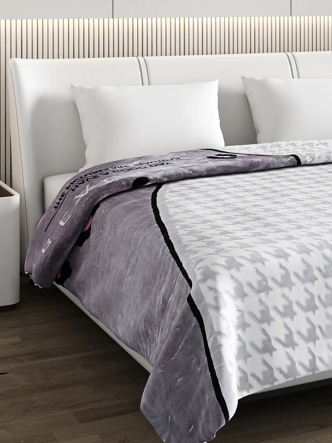 Printed Double Bed Blanket for Heavy Winter -2 Ply - Image 4