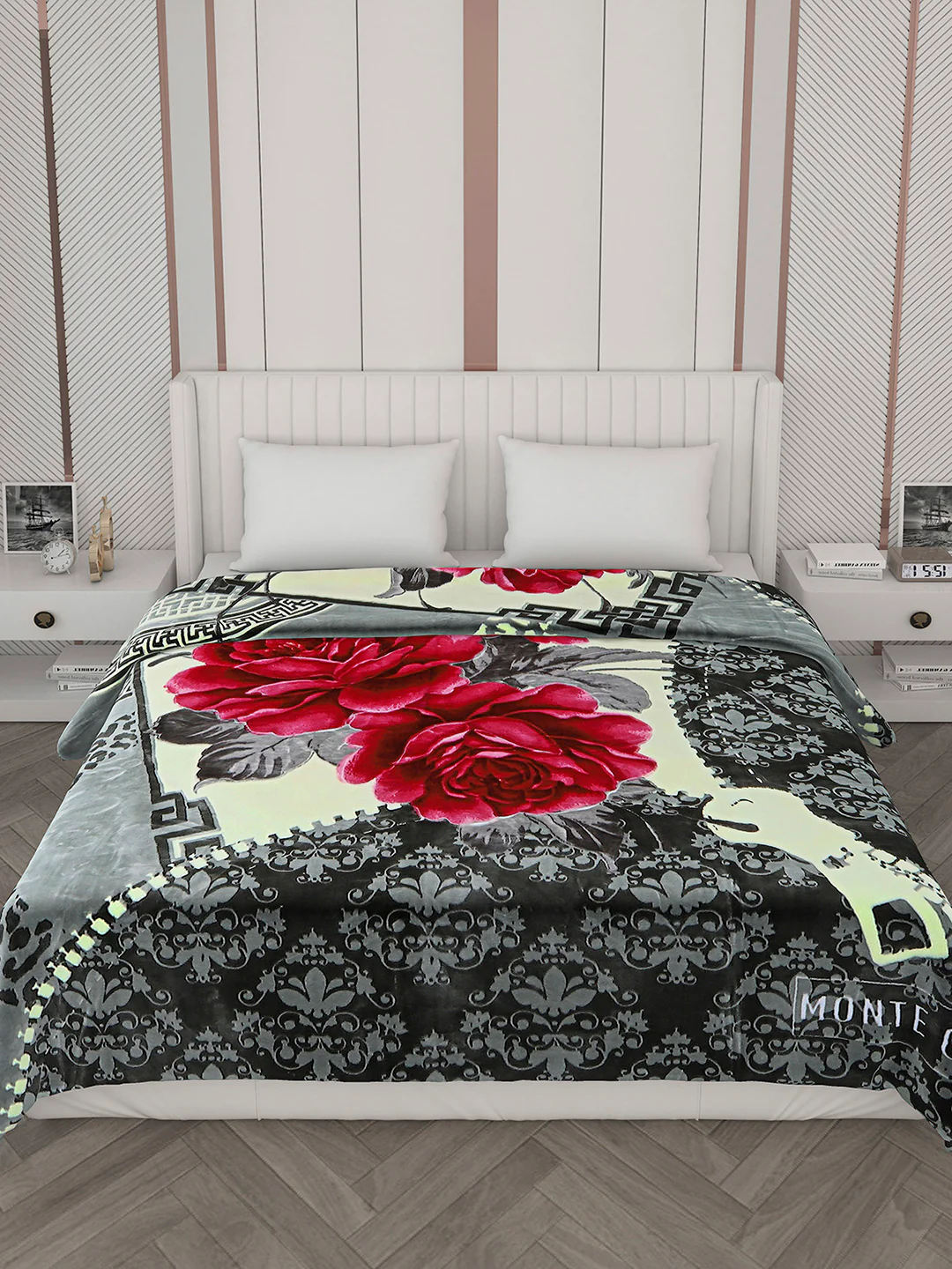 Printed Double Bed Blanket for Heavy Winter -2 Ply - Image 3