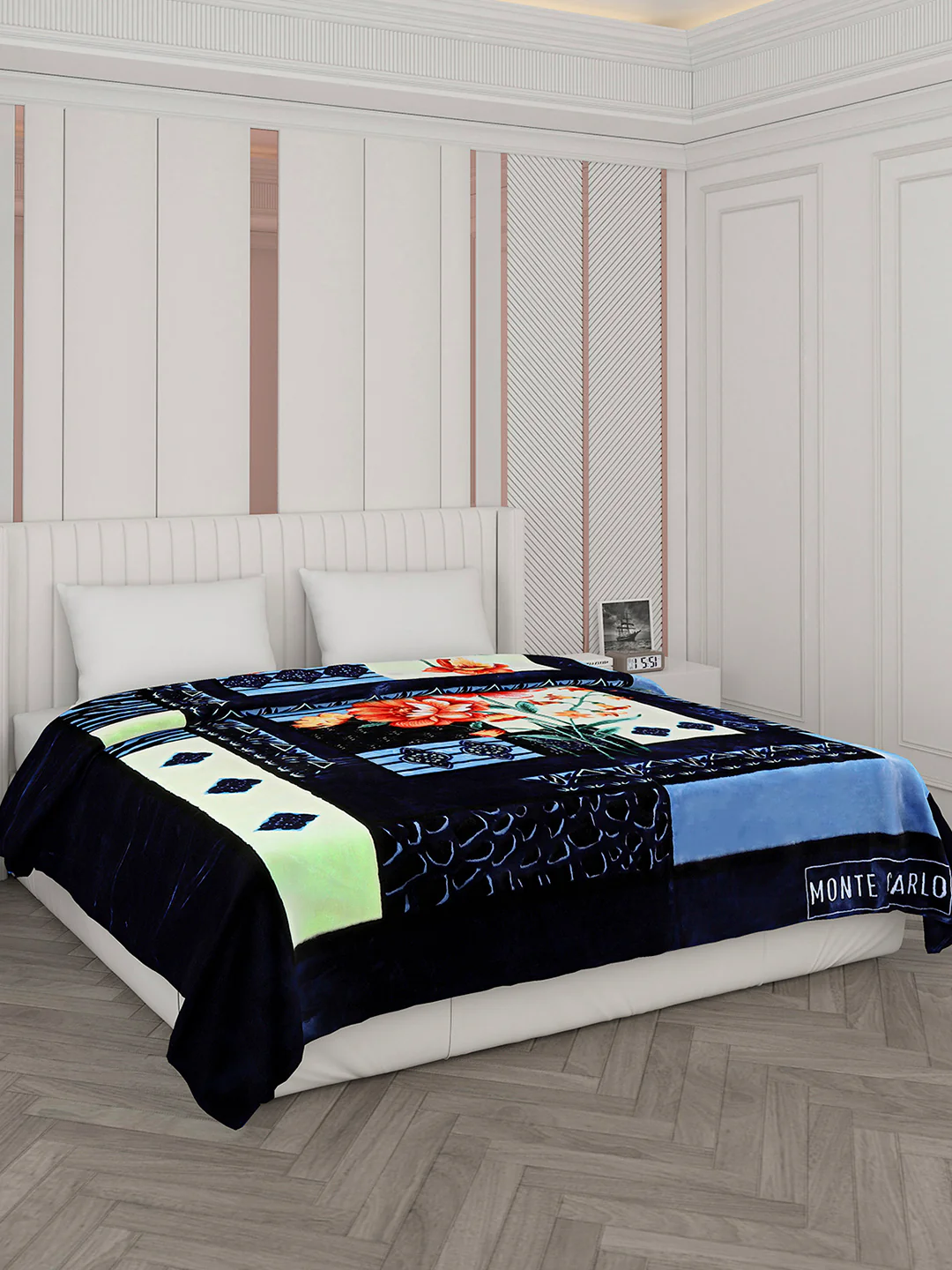 Printed Double Bed Blanket for Heavy Winter -2 Ply