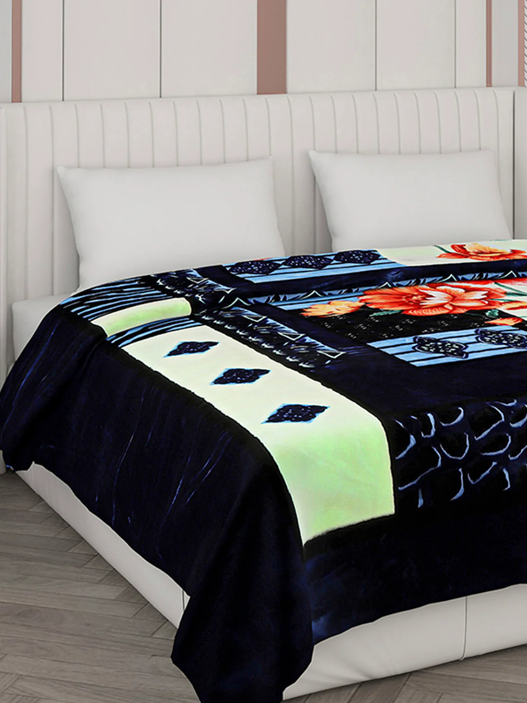 Printed Double Bed Blanket for Heavy Winter -2 Ply - Image 4