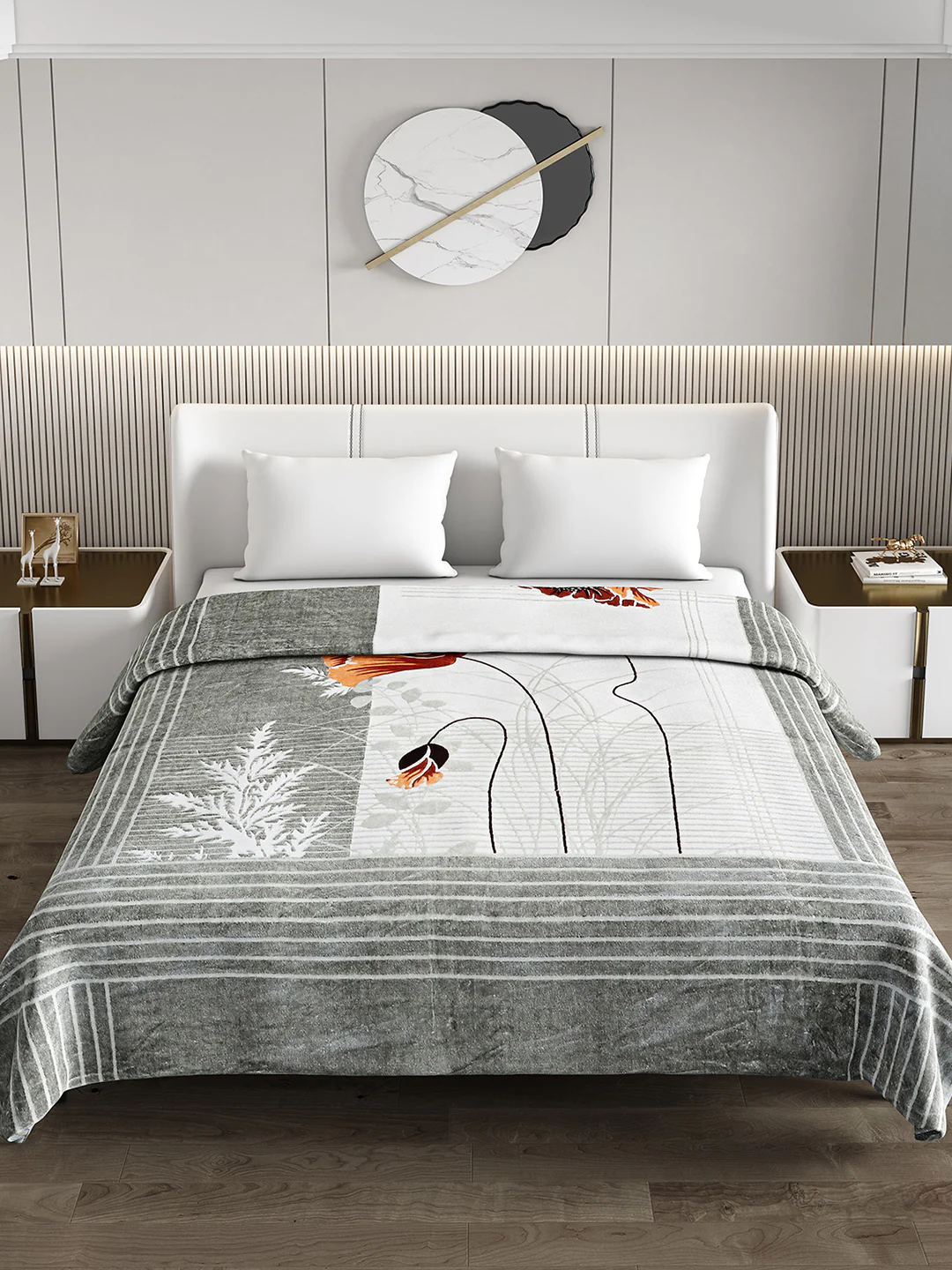 Printed Double Bed Blanket for Heavy Winter -2 Ply - Image 3