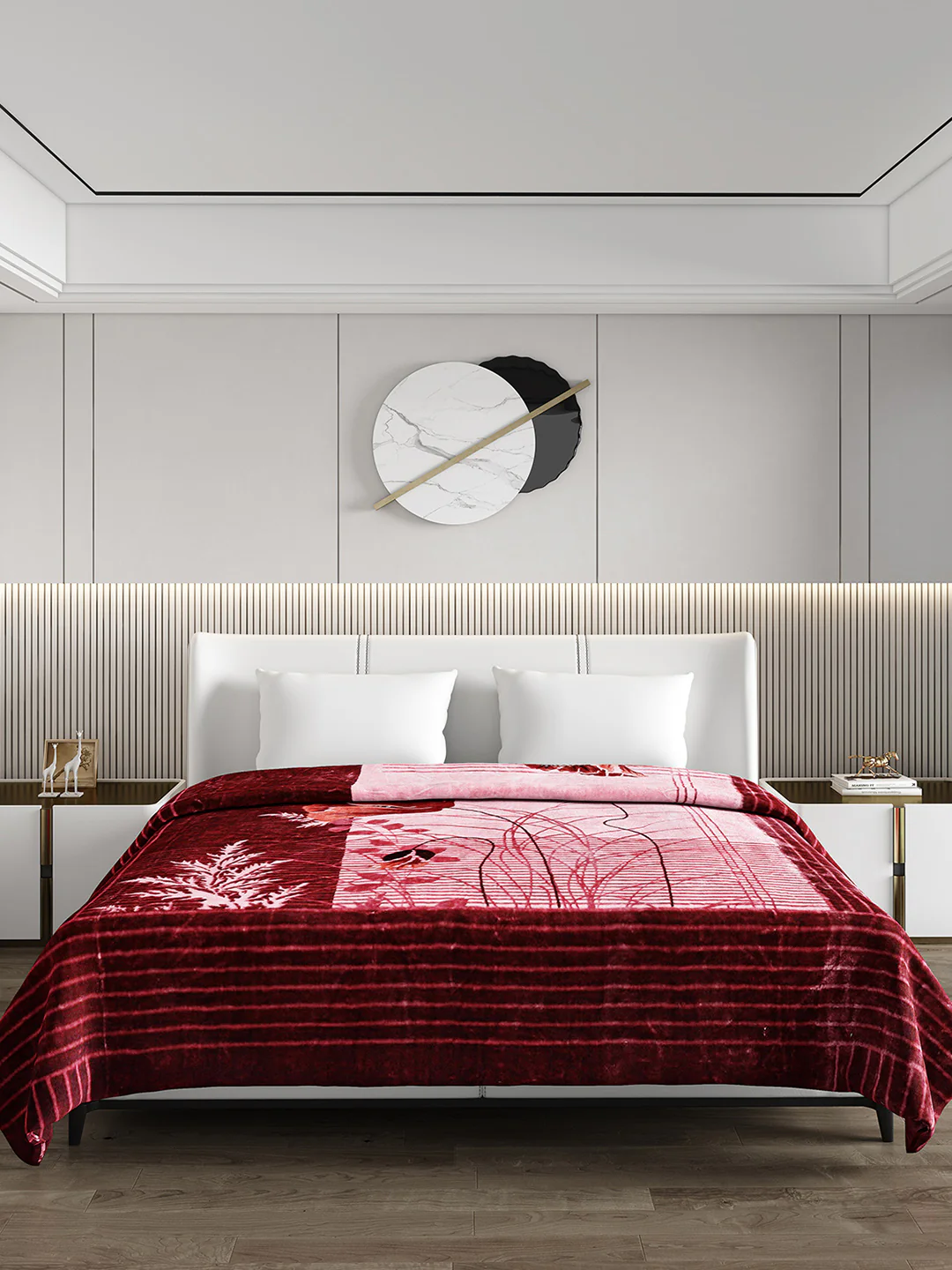 Printed Double Bed Blanket for Heavy Winter -2 Ply - Image 2