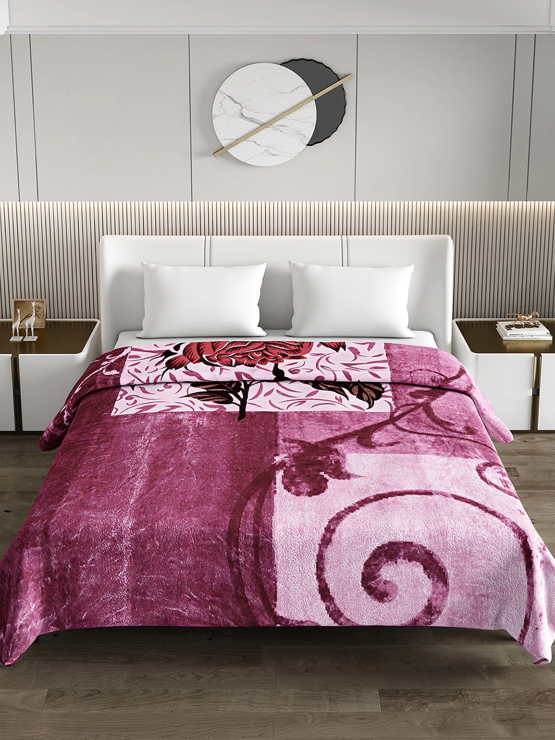 Printed Double Bed Blanket for Heavy Winter -2 Ply - Image 3