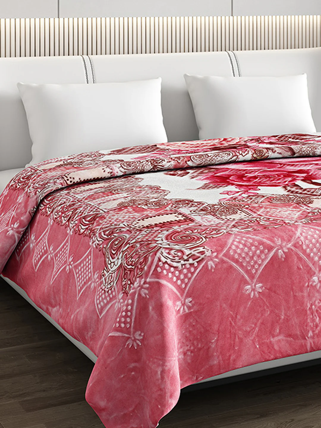 Printed Double Bed Blanket for Heavy Winter -2 Ply - Image 6
