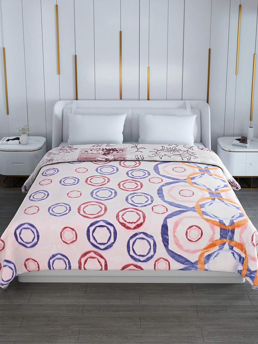 Printed Double Bed Blanket for Heavy Winter -2 Ply - Image 3