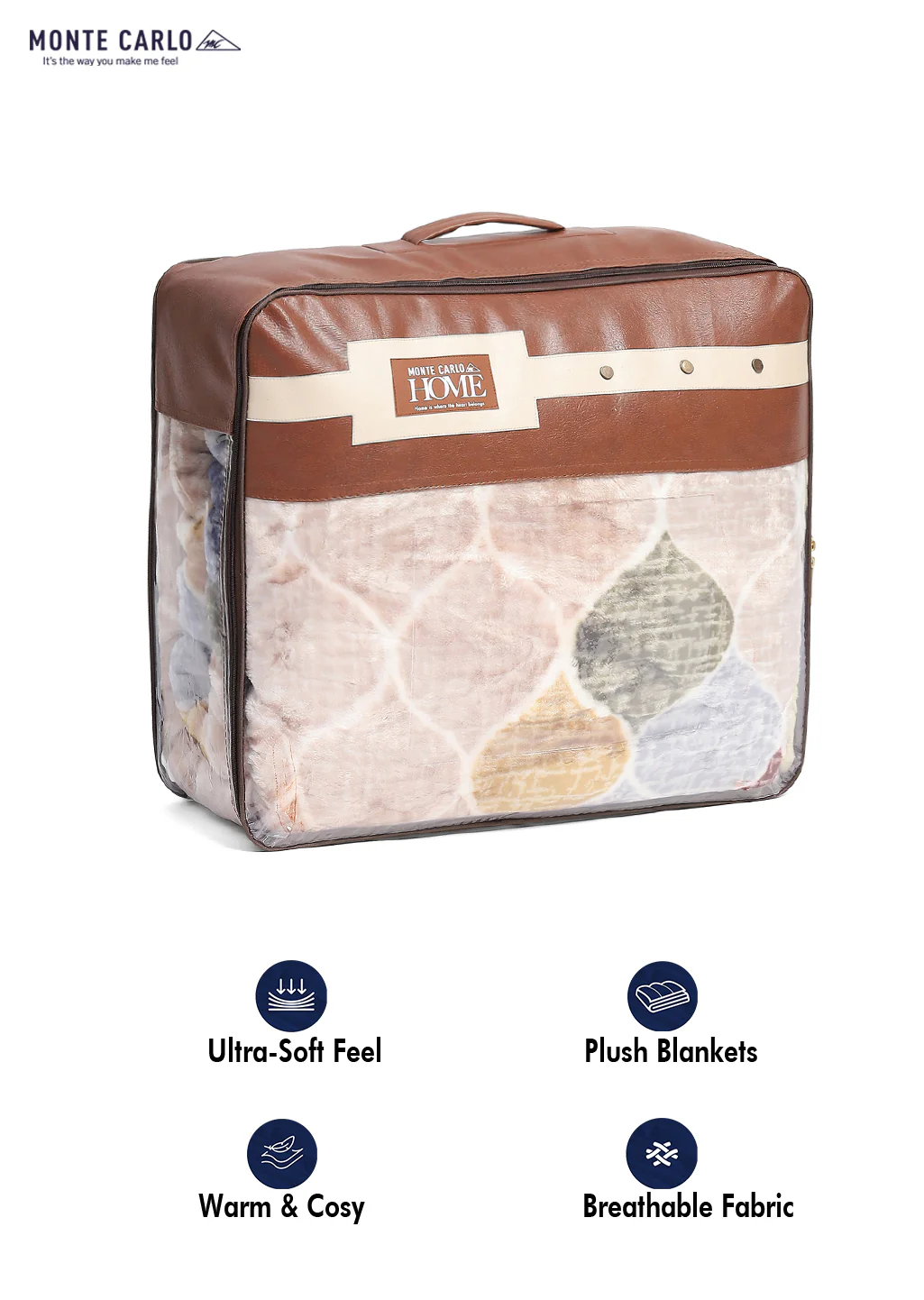 Printed Double Bed Blanket for Heavy Winter -2 Ply - Image 12