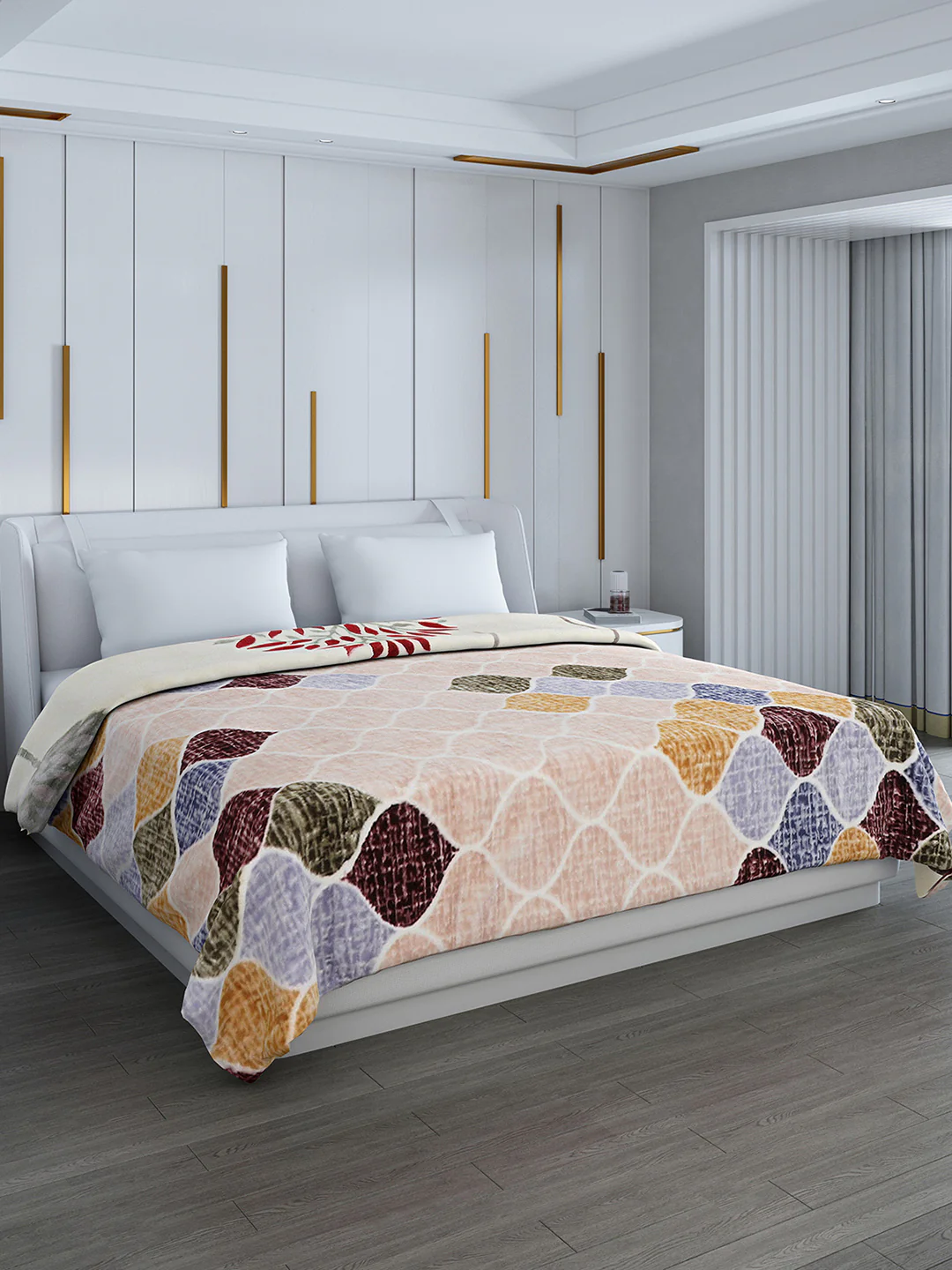 Printed Double Bed Blanket for Heavy Winter -2 Ply - Image 4