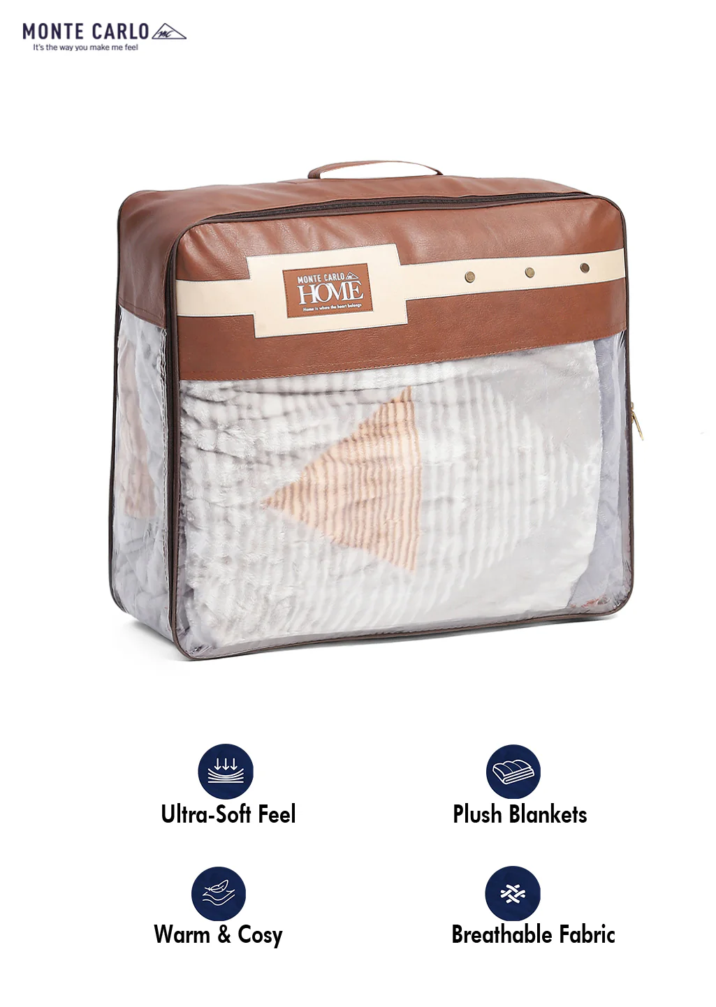 Printed Double Bed Blanket for Heavy Winter -2 Ply - Image 12