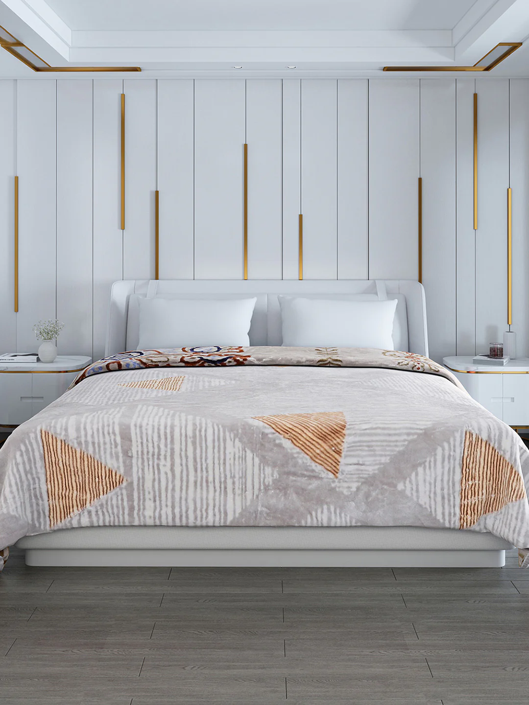 Printed Double Bed Blanket for Heavy Winter -2 Ply - Image 2