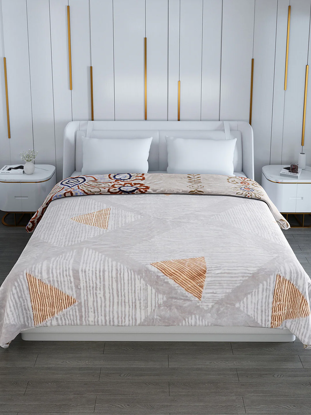 Printed Double Bed Blanket for Heavy Winter -2 Ply - Image 3