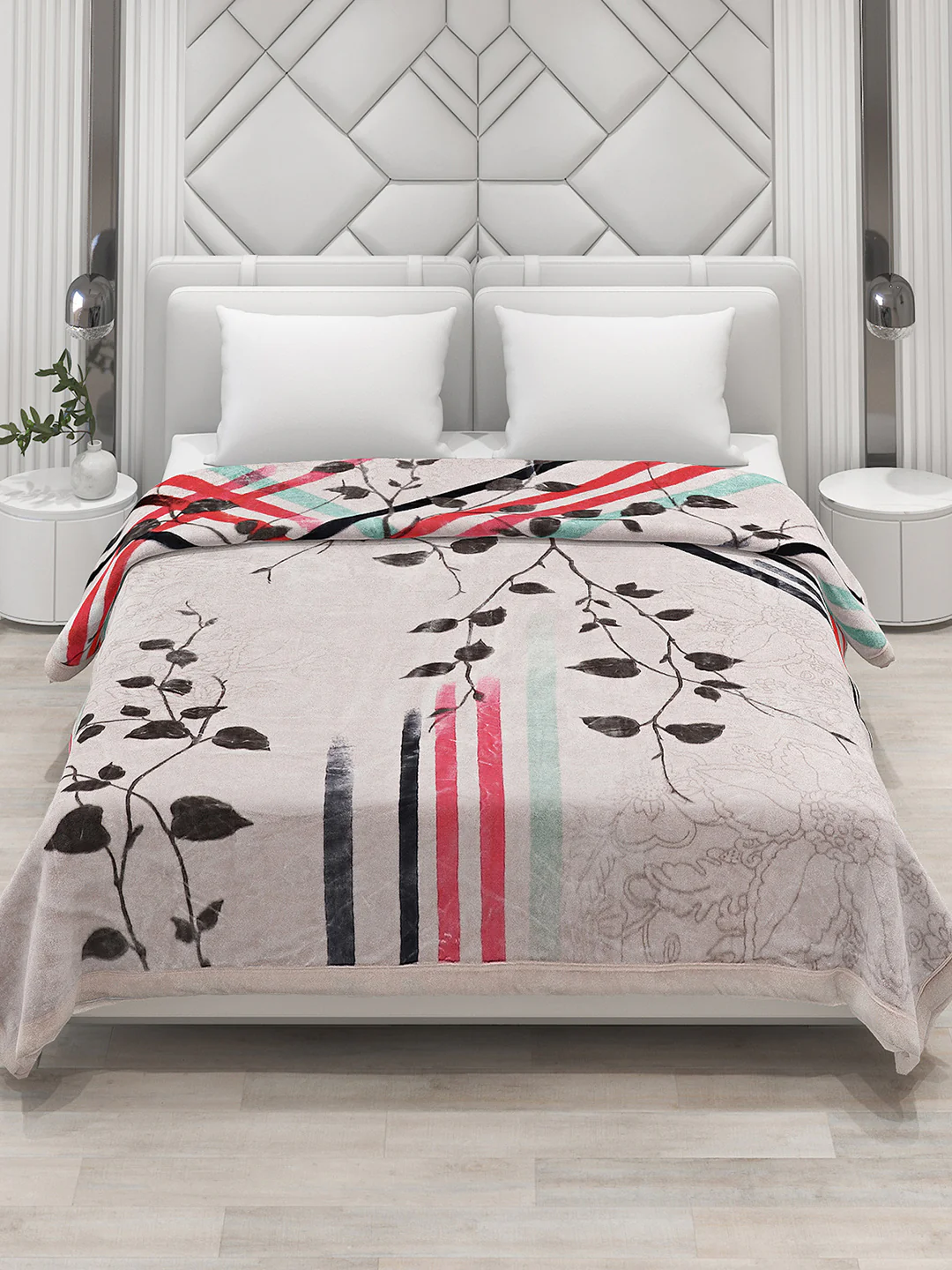 Printed Double Bed Blanket for Heavy Winter -3 Ply - Image 2