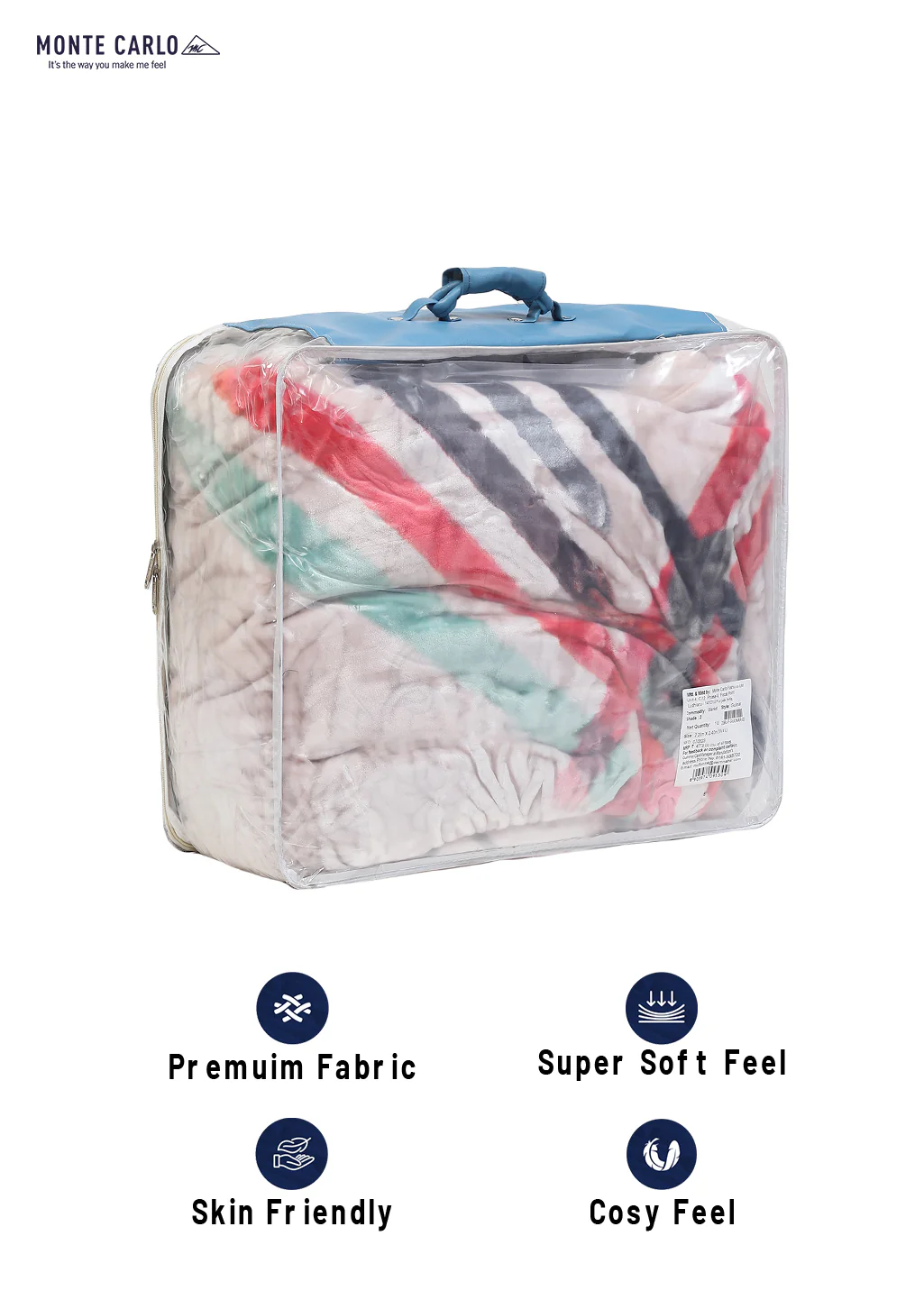 Printed Double Bed Blanket for Heavy Winter -3 Ply - Image 8