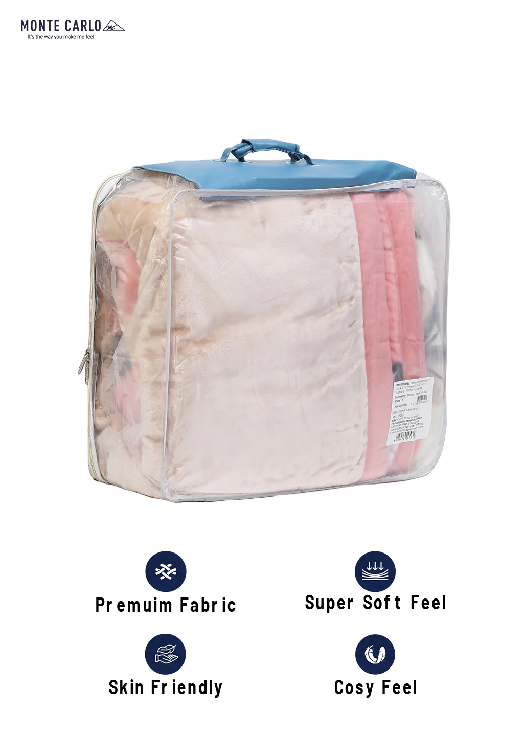 Printed Double Bed Blanket for Heavy Winter -3 Ply - Image 8
