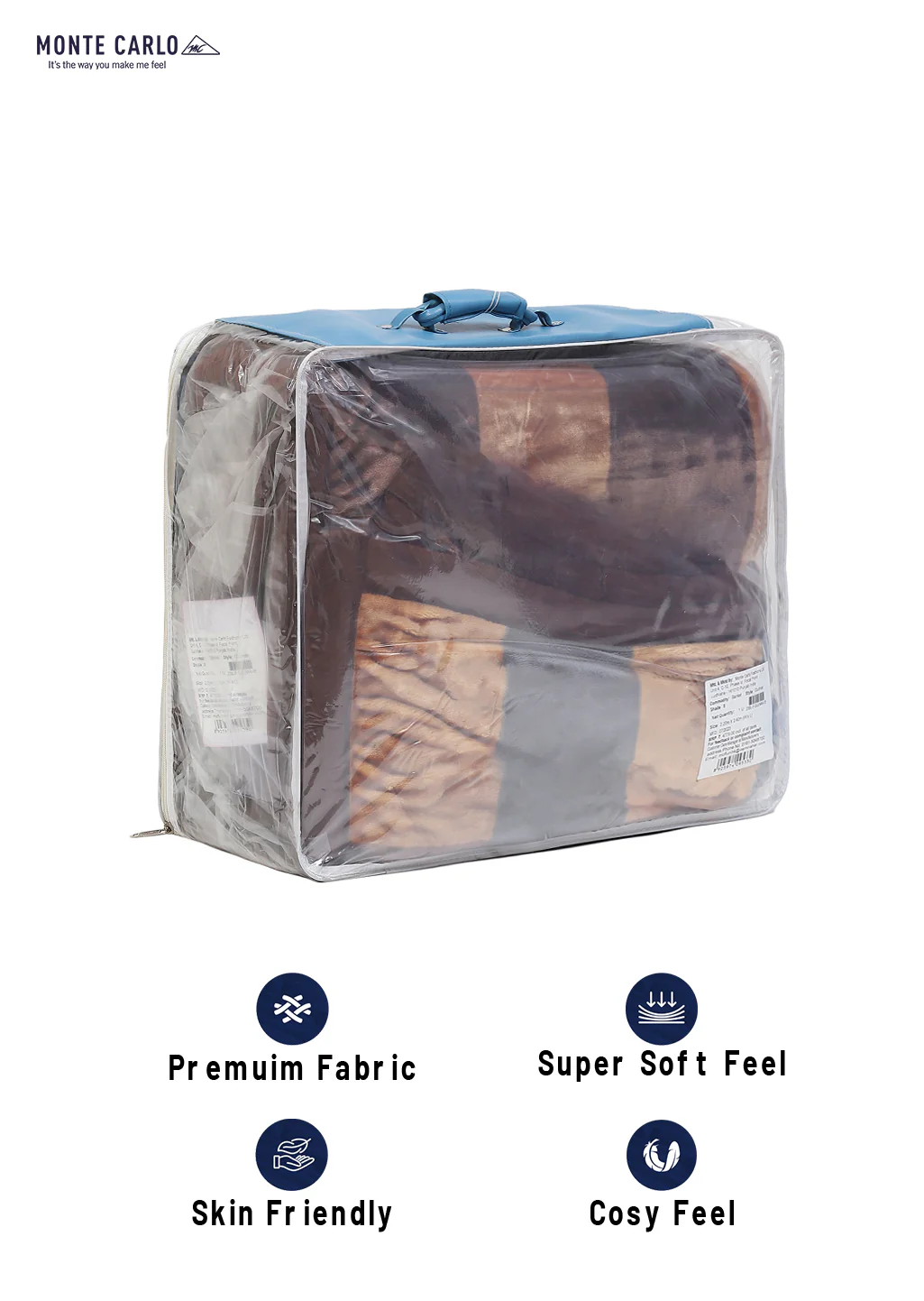 Printed Double Bed Blanket for Heavy Winter -3 Ply - Image 8
