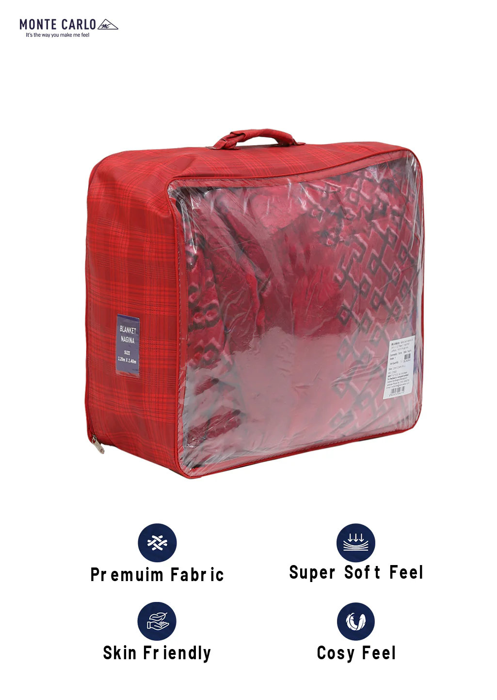 Printed Double Bed Blanket for Heavy Winter -3 Ply - Image 8