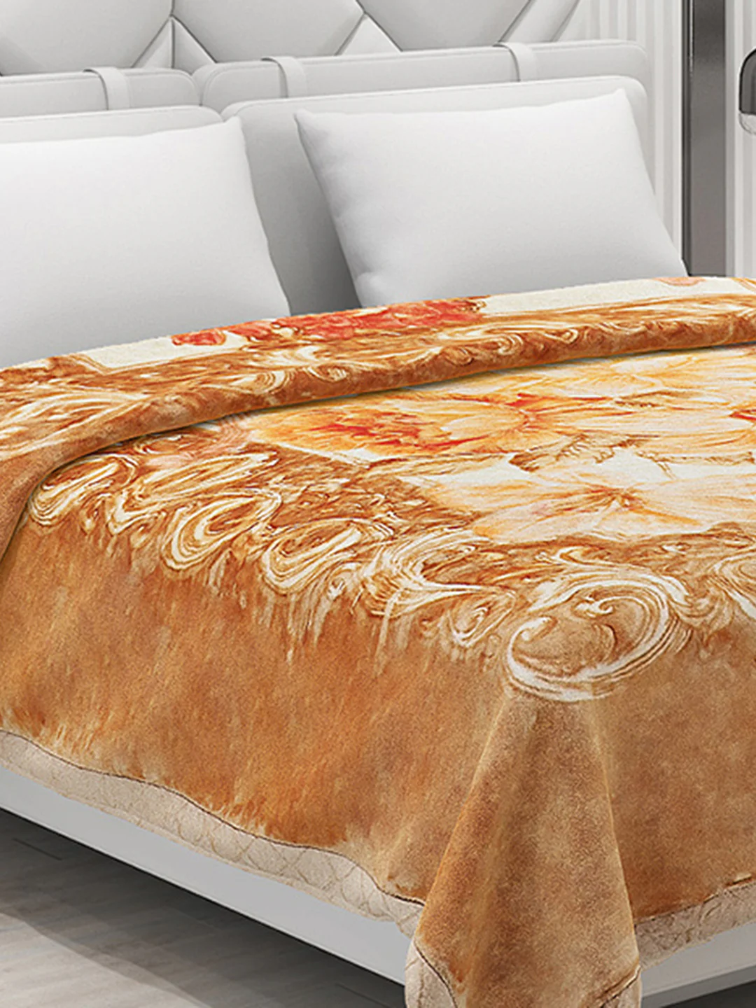 Printed Double Bed Blanket for Heavy Winter -3 Ply - Image 4