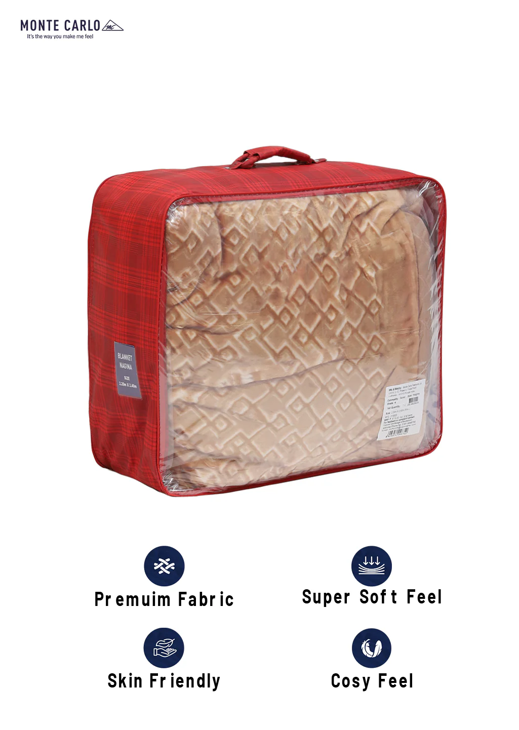Printed Double Bed Blanket for Heavy Winter -3 Ply - Image 8