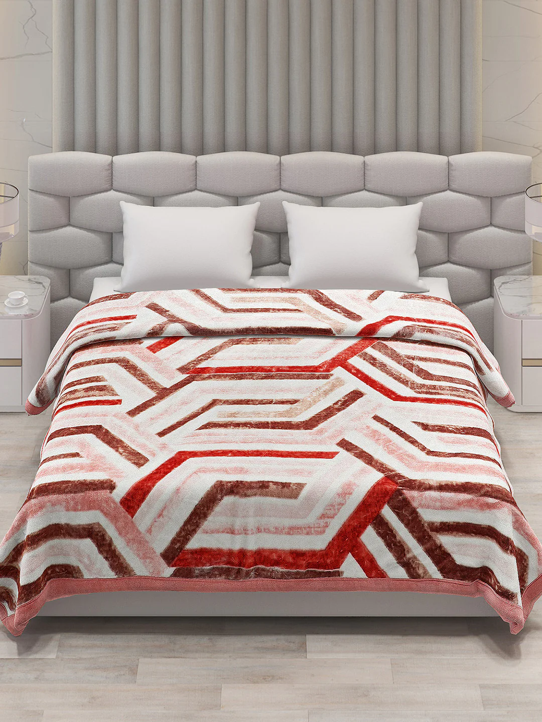 Printed Double Bed Blanket for Heavy Winter -3 Ply - Image 2