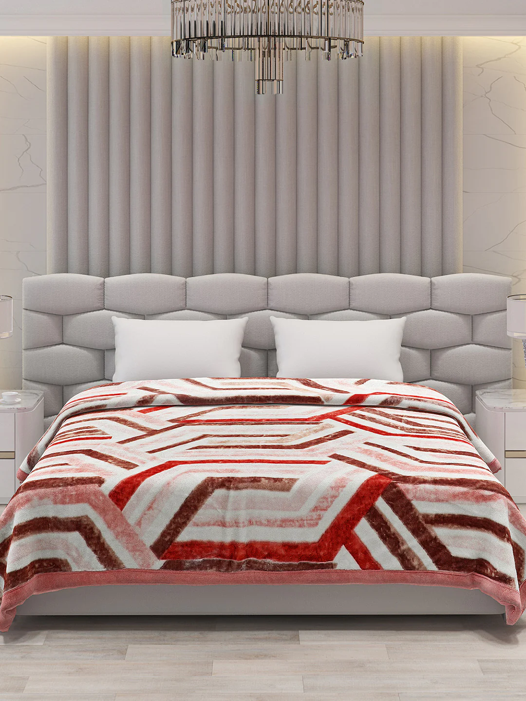 Printed Double Bed Blanket for Heavy Winter -3 Ply - Image 3