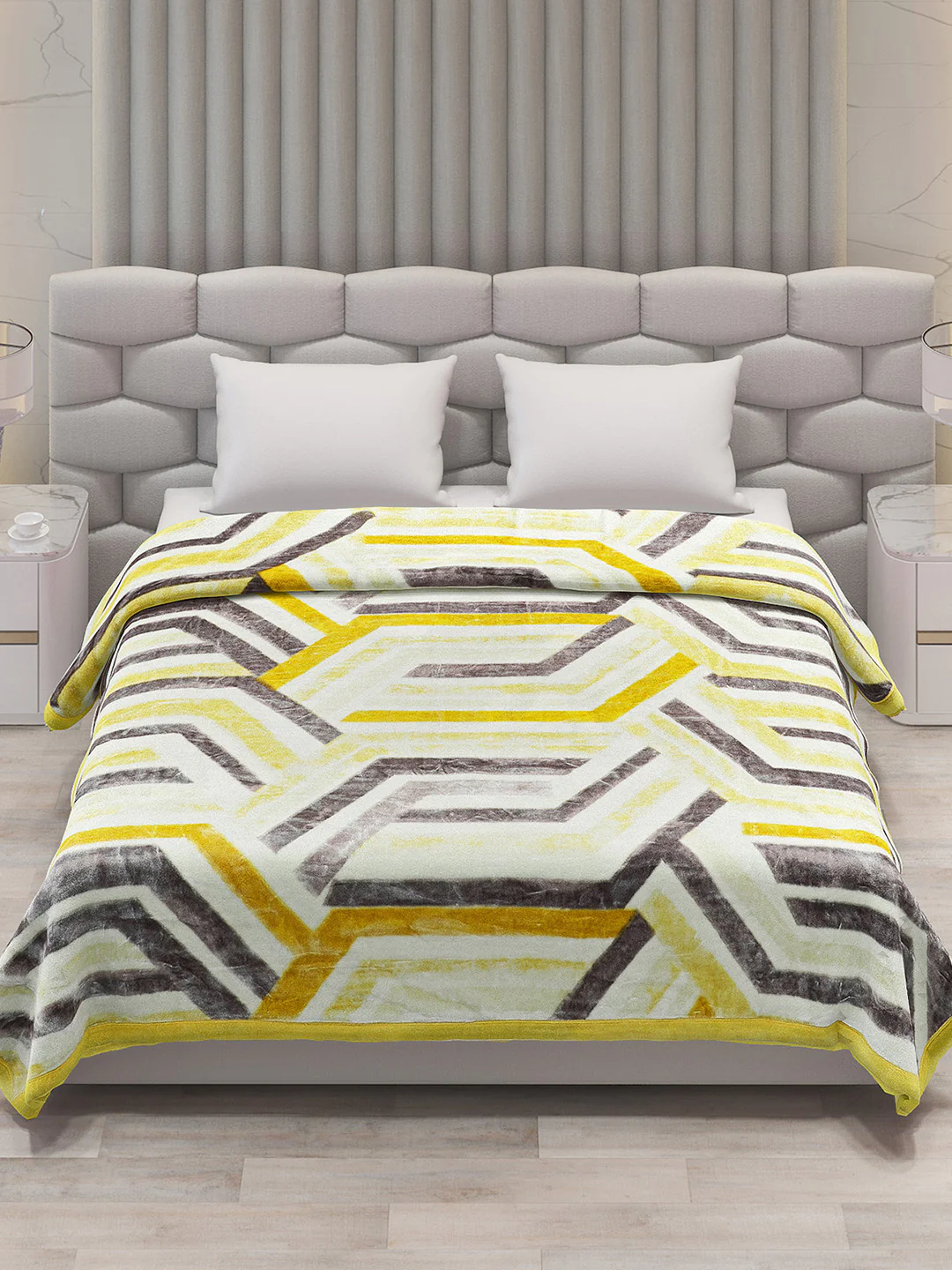 Printed Double Bed Blanket for Heavy Winter -3 Ply - Image 2