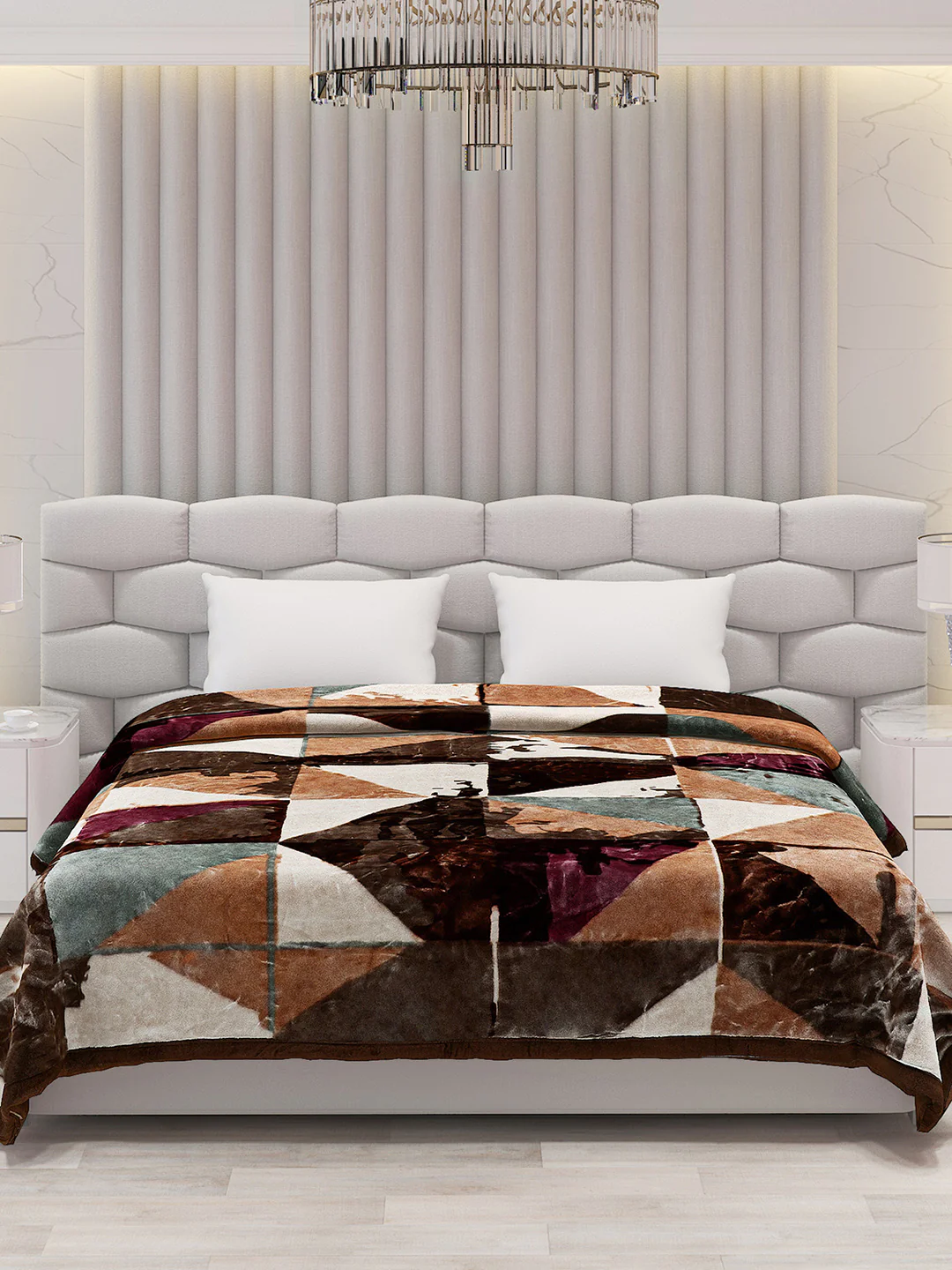 Printed Double Bed Blanket for Heavy Winter -3 Ply - Image 3
