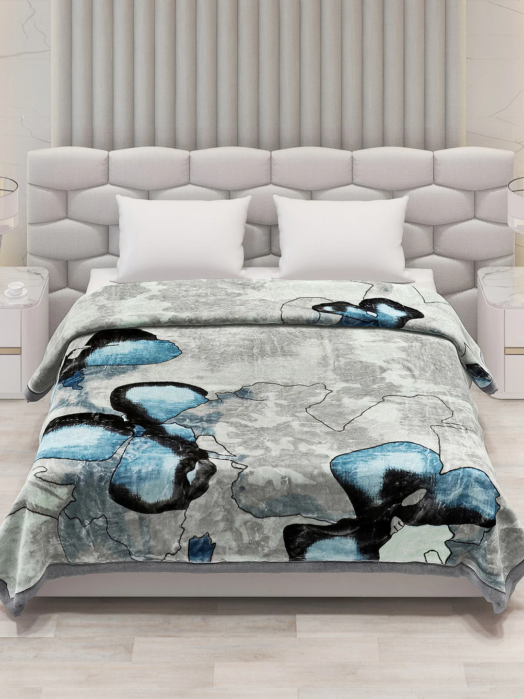 Printed Double Bed Blanket for Heavy Winter -3 Ply - Image 2