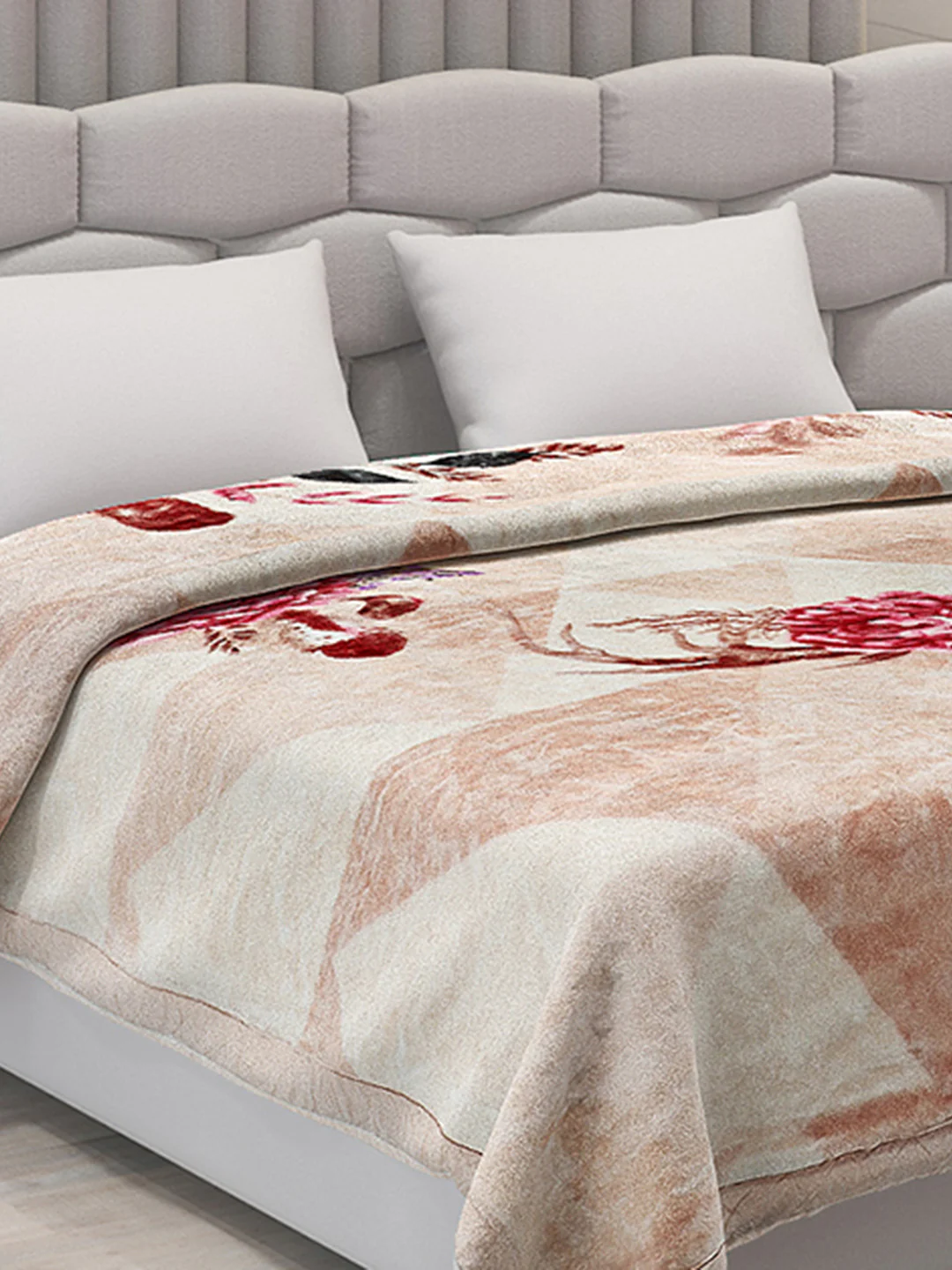 Printed Double Bed Blanket for Heavy Winter -3 Ply - Image 4