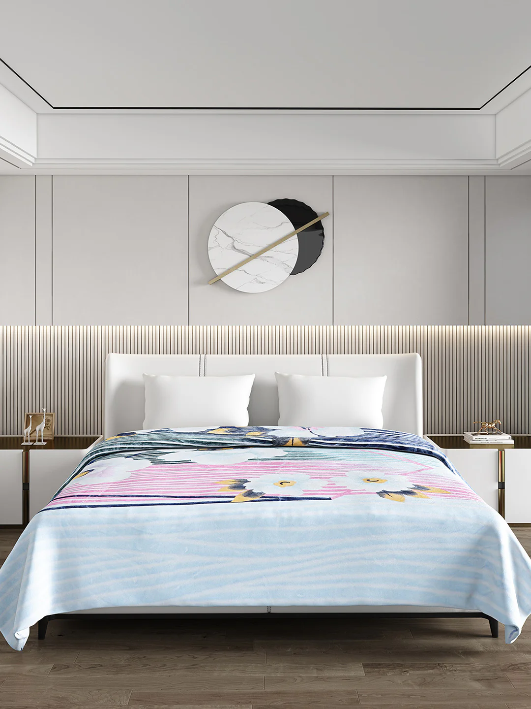 Printed Double Bed Blanket for Heavy Winter -3 Ply - Image 2
