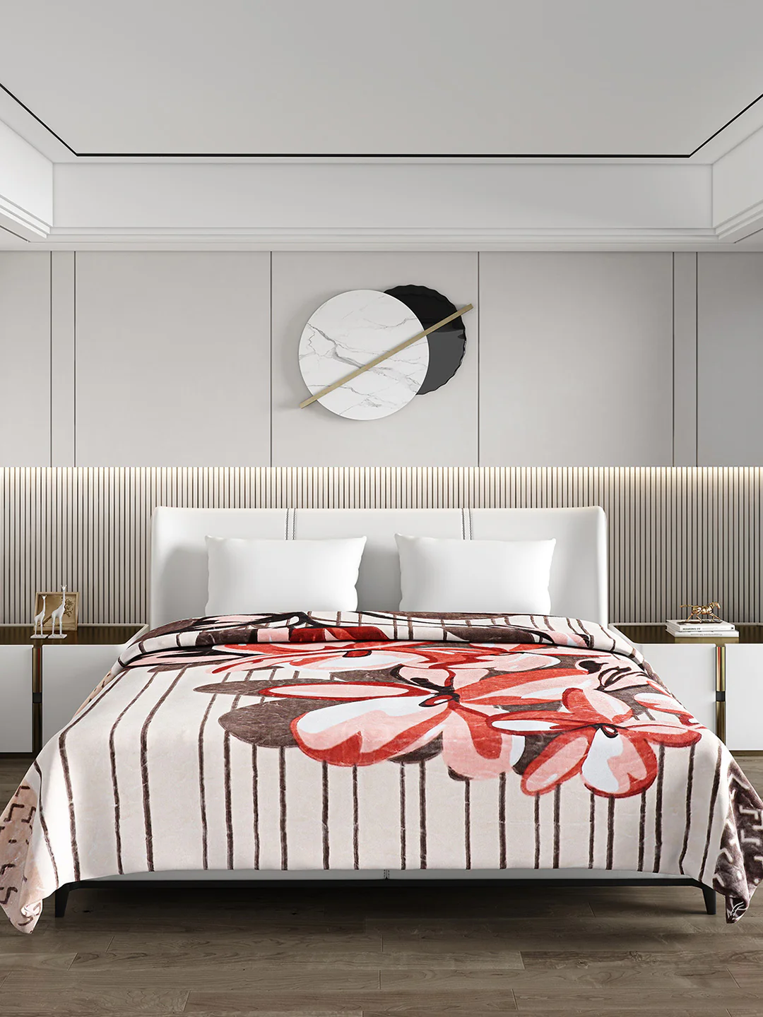 Printed Double Bed Blanket for Heavy Winter -3 Ply - Image 2