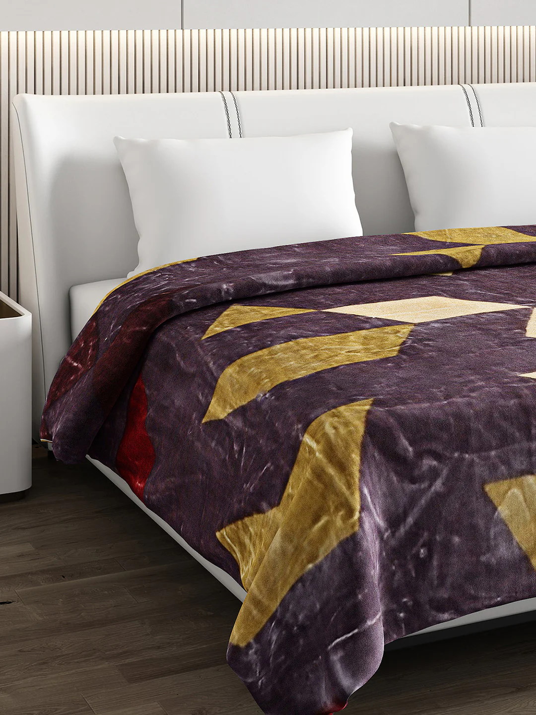 Printed Double Bed Blanket for Heavy Winter -3 Ply - Image 4