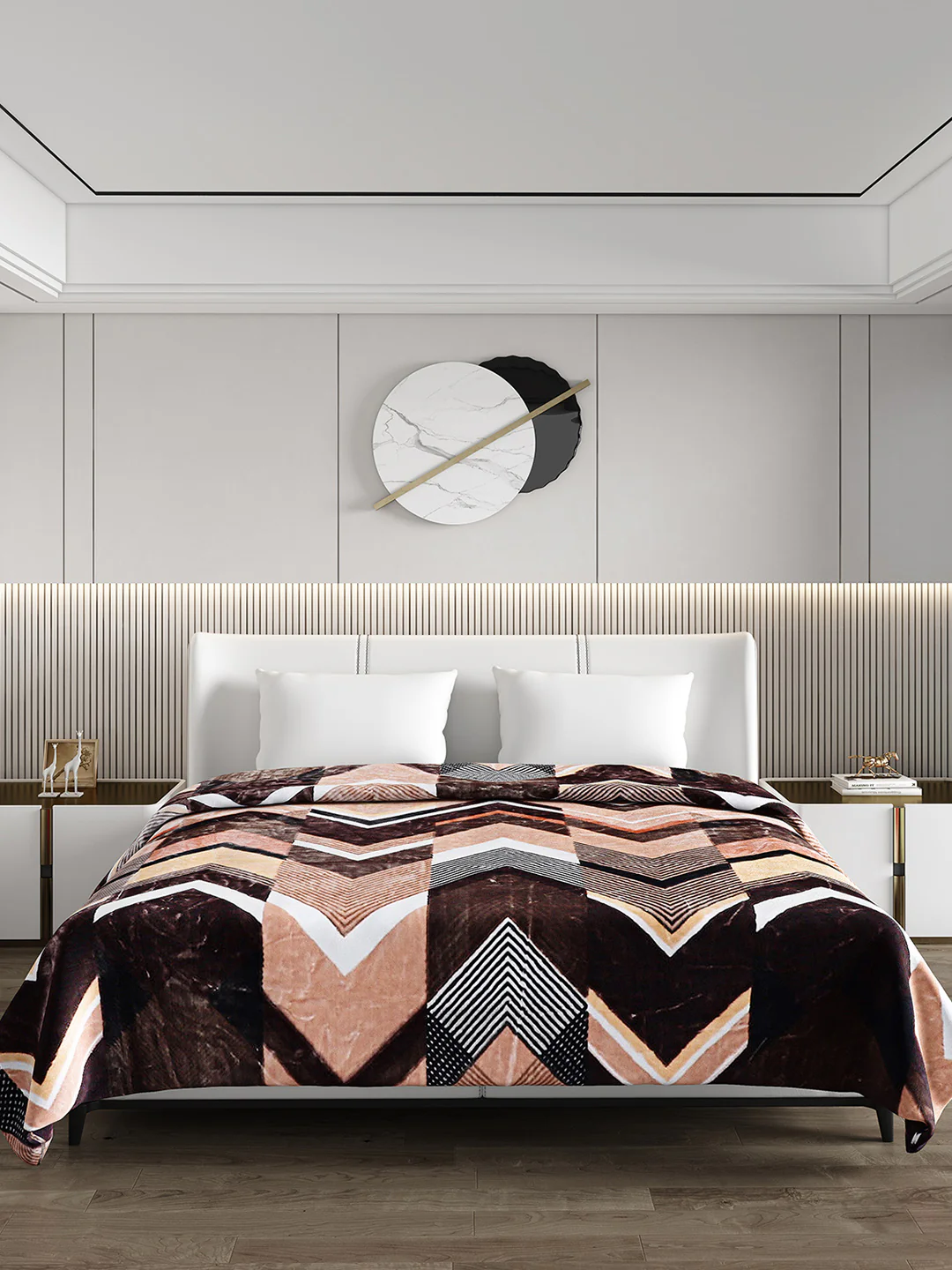 Printed Double Bed Blanket for Heavy Winter -3 Ply - Image 2