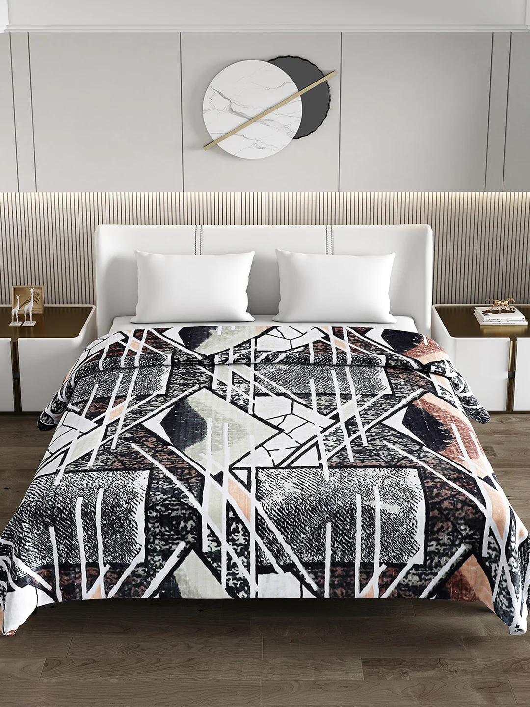 Printed Double Bed Blanket for Heavy Winter -3 Ply - Image 3