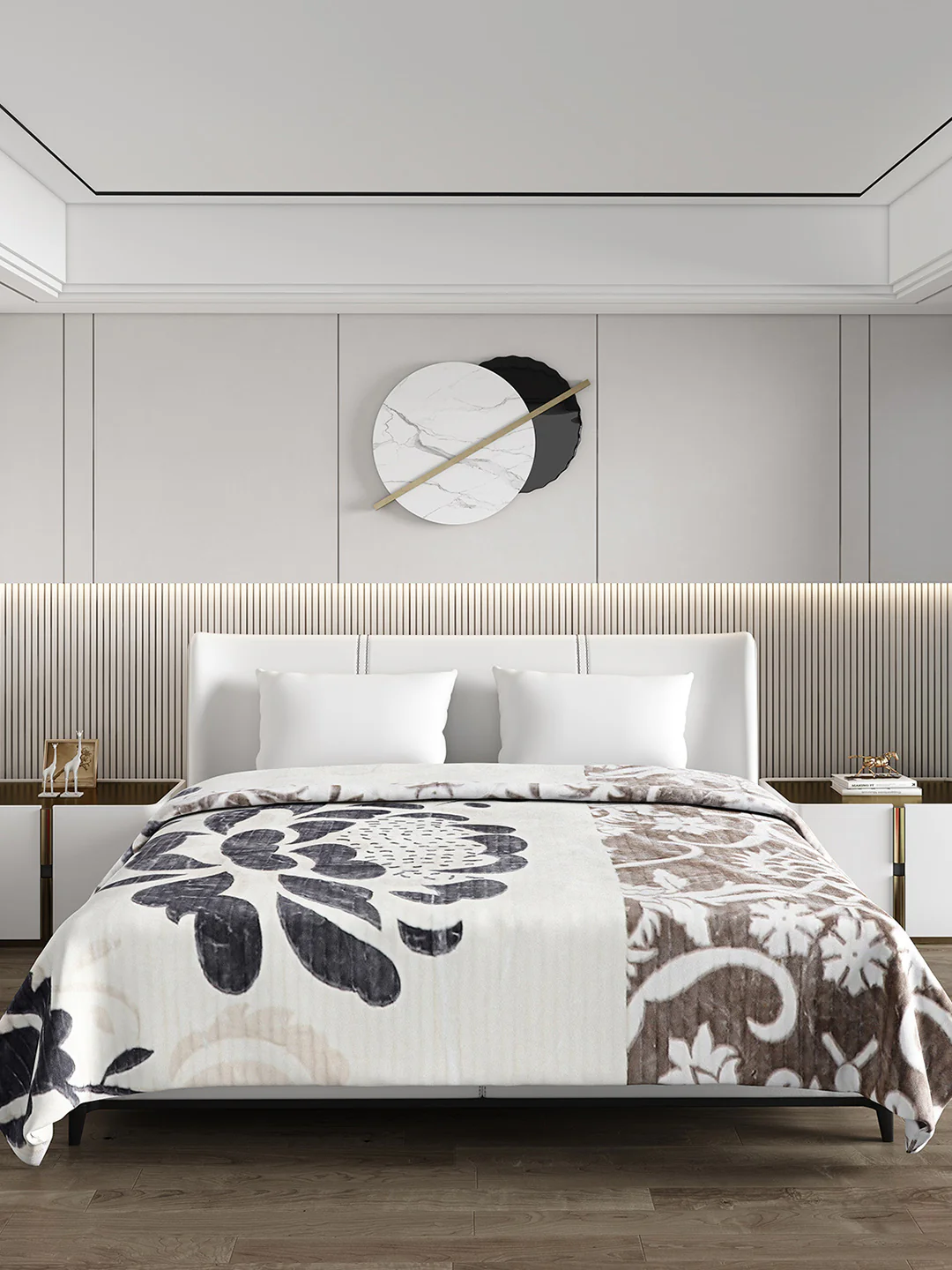 Printed Double Bed Blanket for Heavy Winter -3 Ply - Image 2