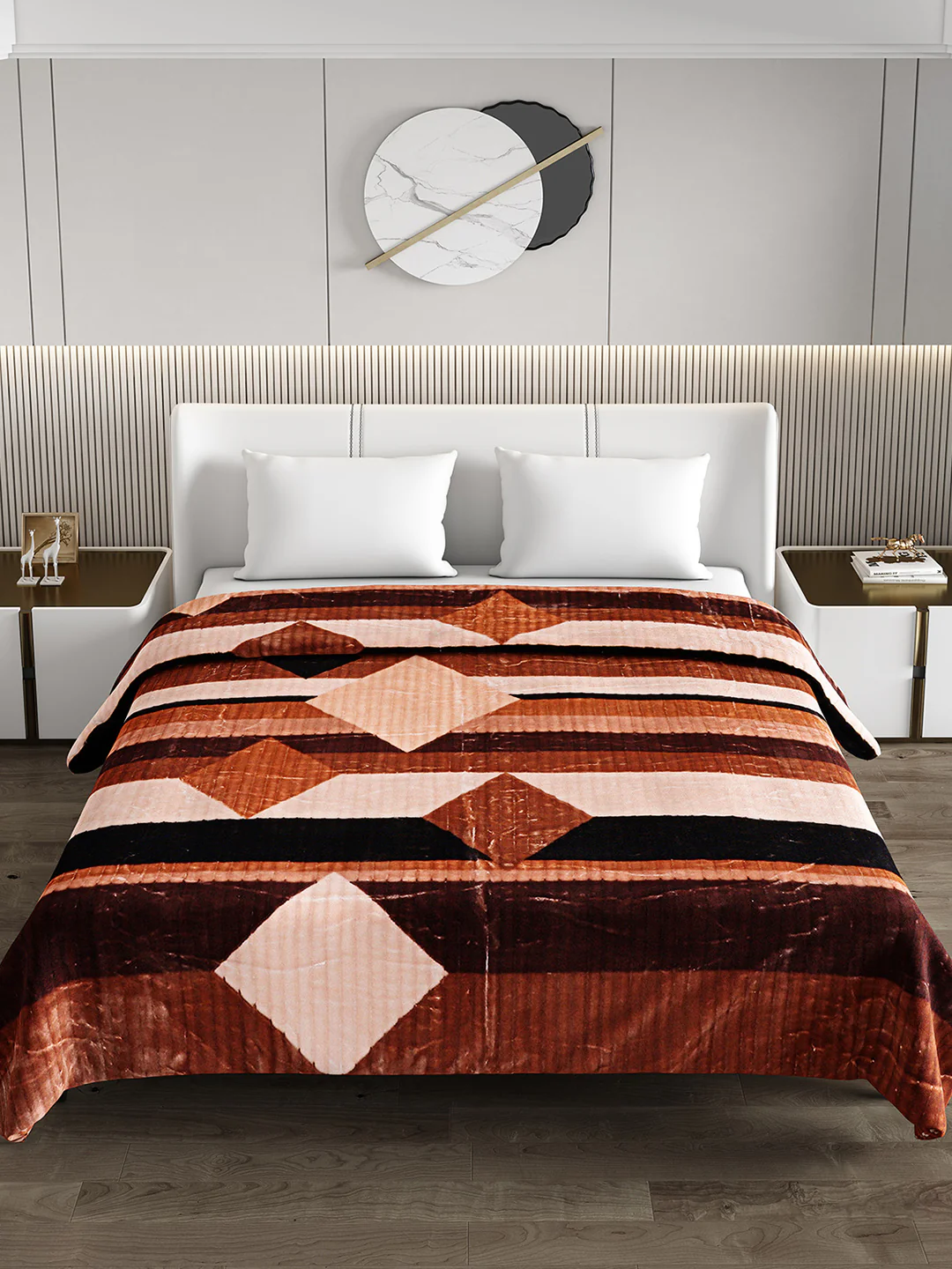 Printed Double Bed Blanket for Heavy Winter -3 Ply - Image 3